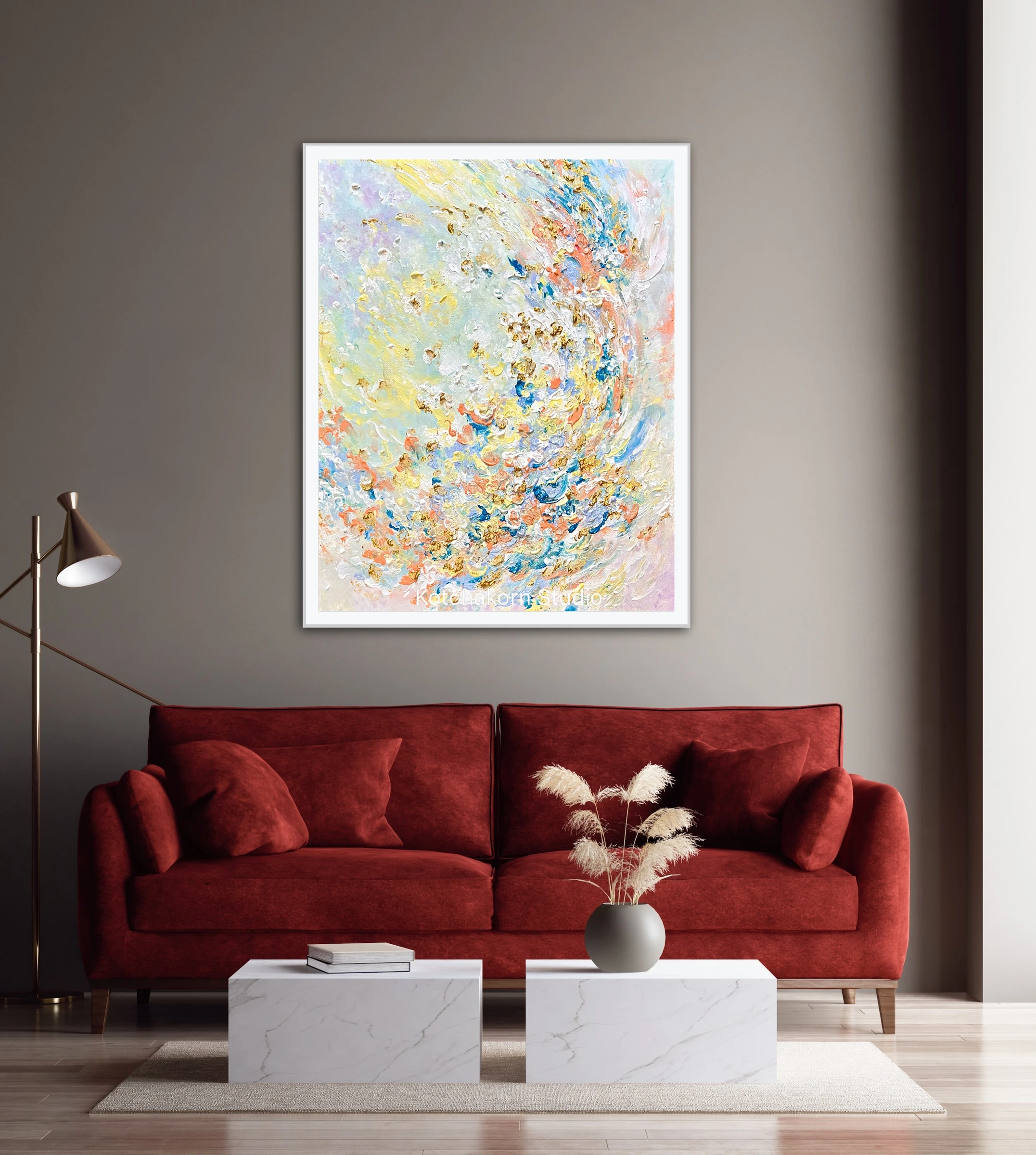 The Bloom of the Lotus Flowers (100x80cm)