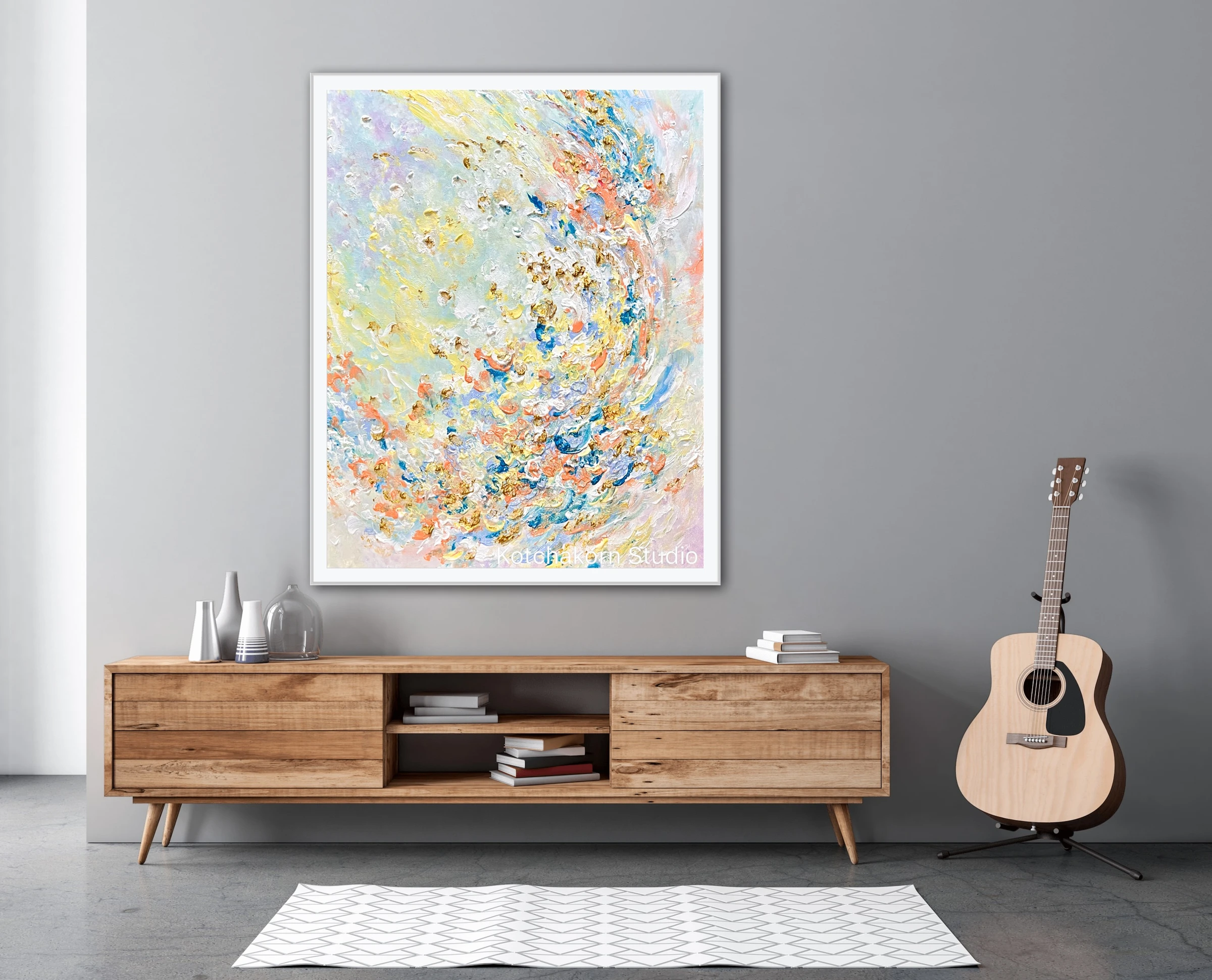 The Bloom of the Lotus Flowers (100x80cm)