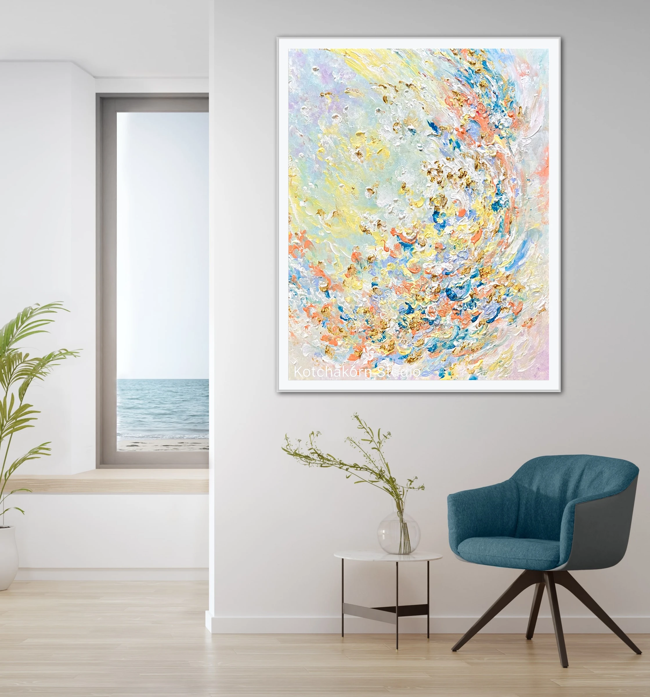 The Bloom of the Lotus Flowers (100x80cm)