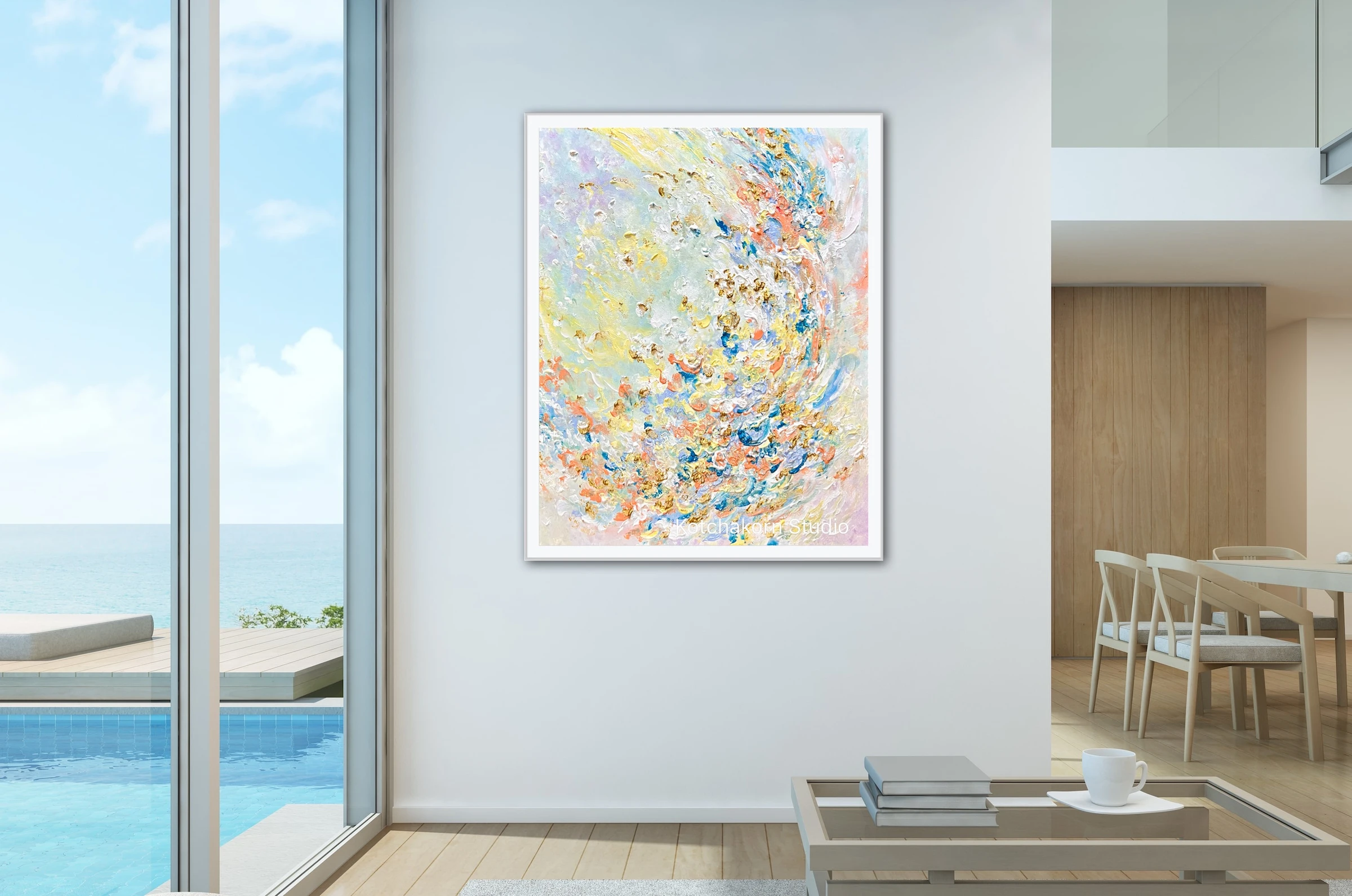 The Bloom of the Lotus Flowers (100x80cm)
