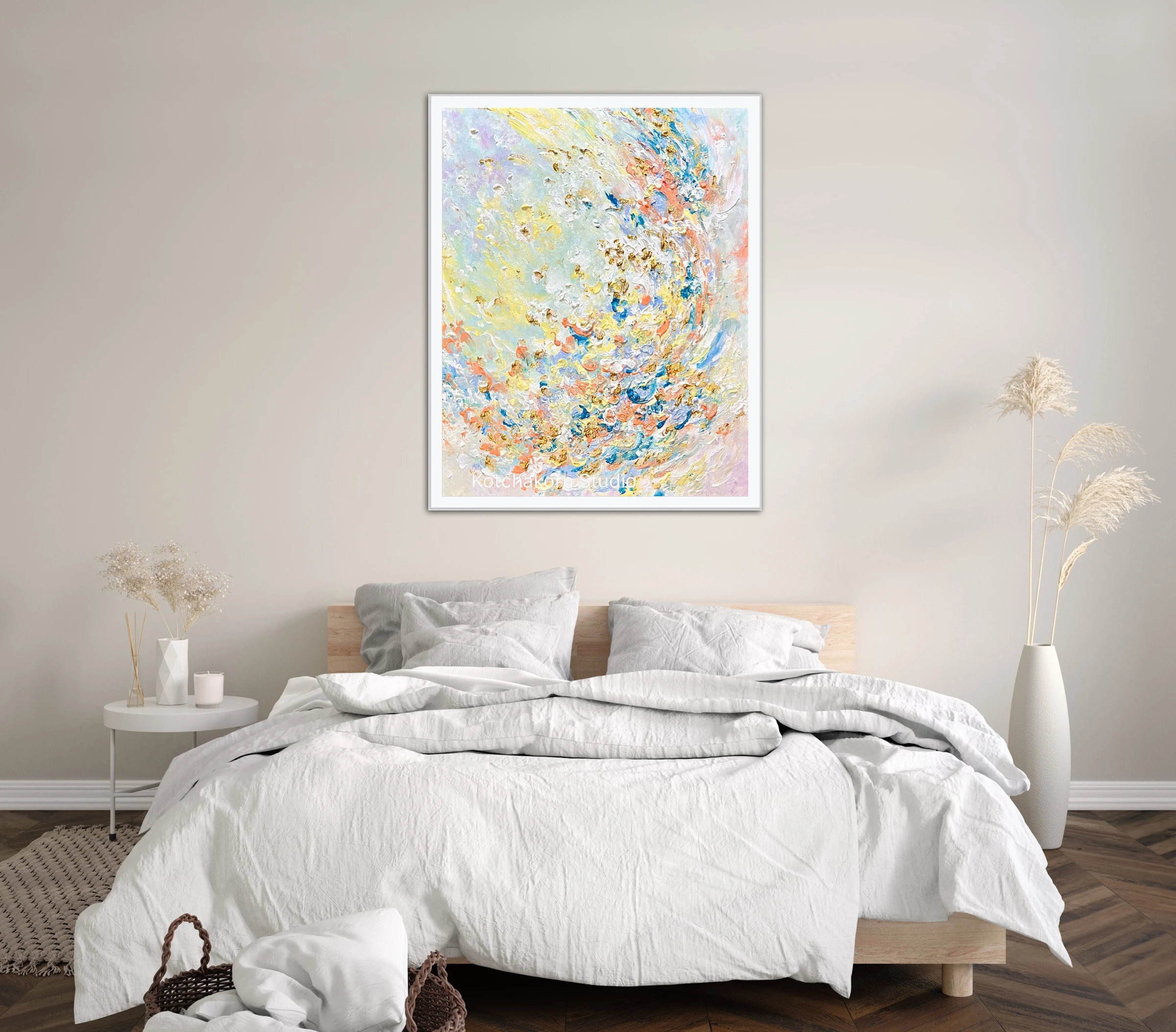 The Bloom of the Lotus Flowers (100x80cm)