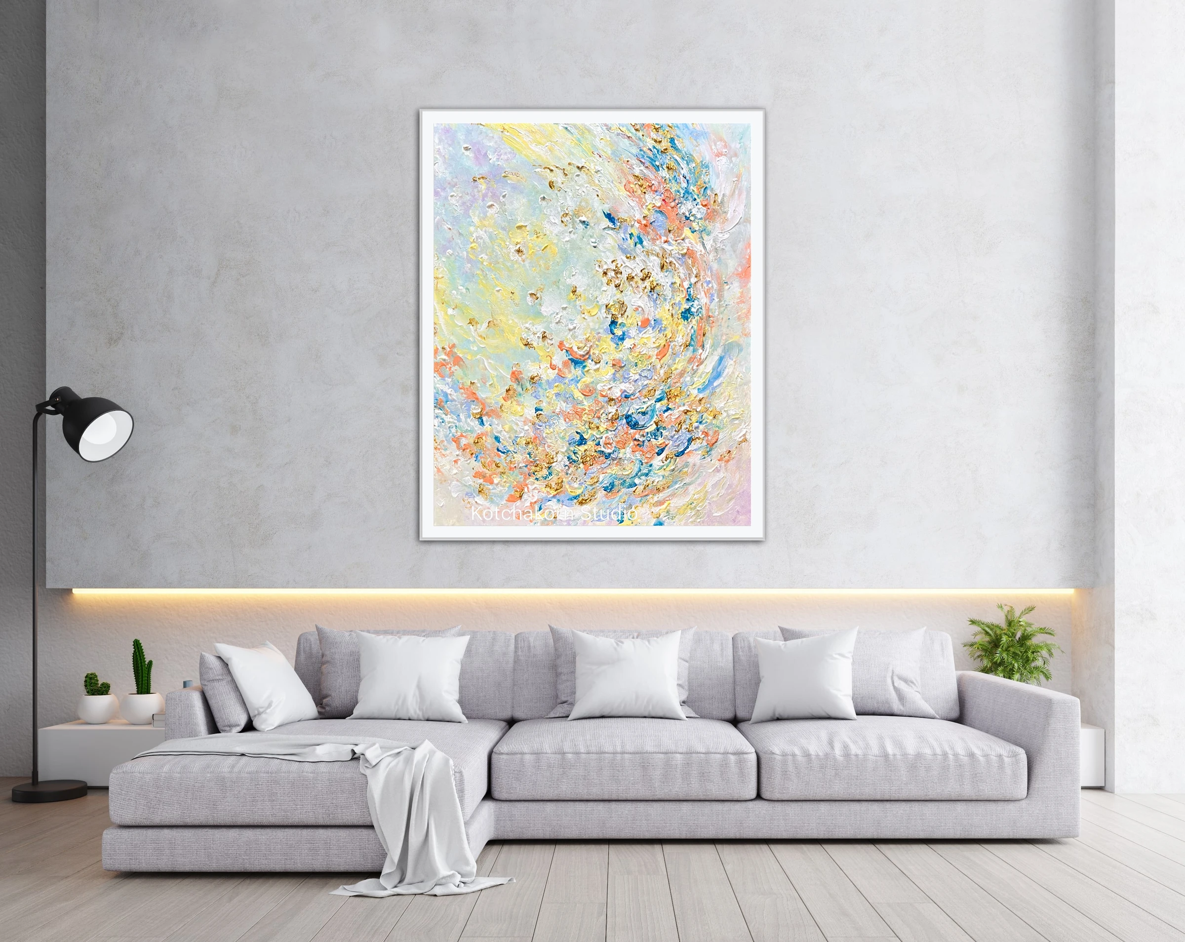 The Bloom of the Lotus Flowers (100x80cm)