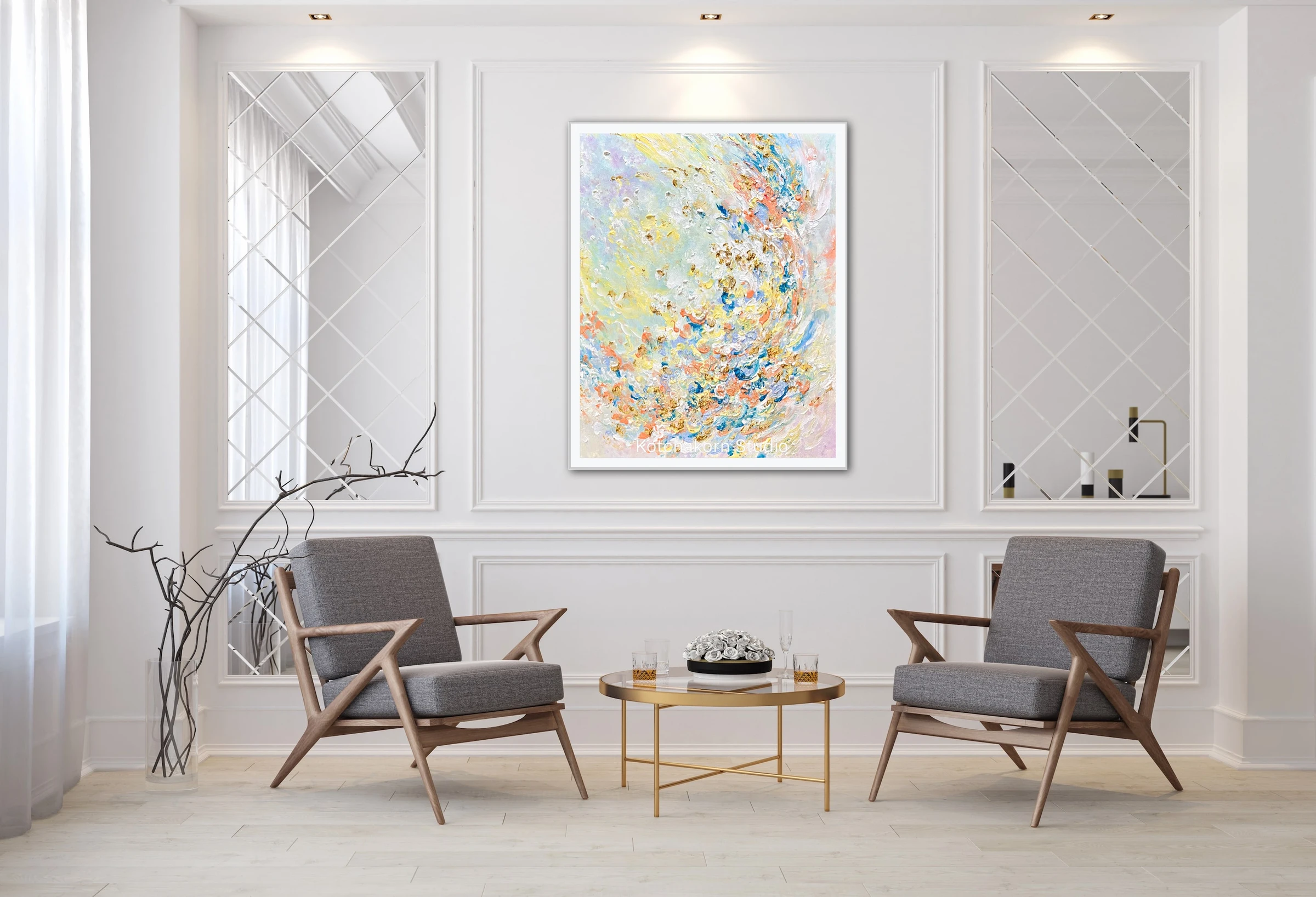 The Bloom of the Lotus Flowers (100x80cm)