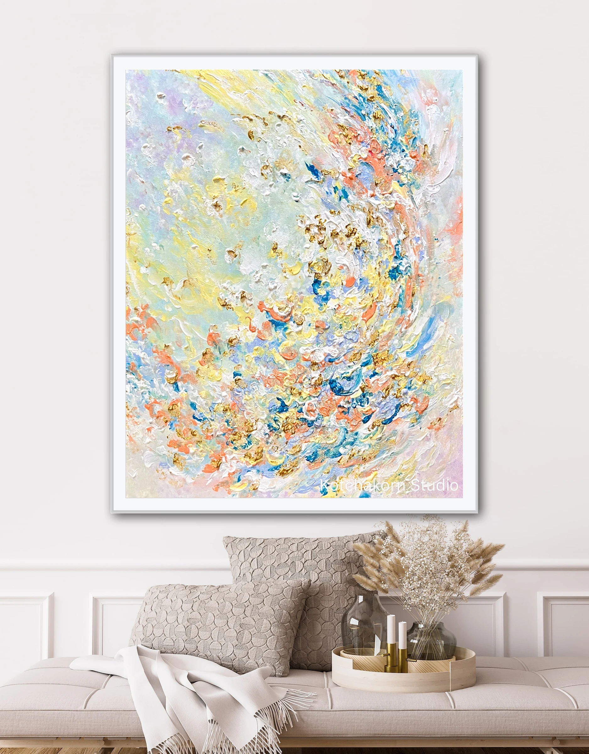 The Bloom of the Lotus Flowers (100x80cm)