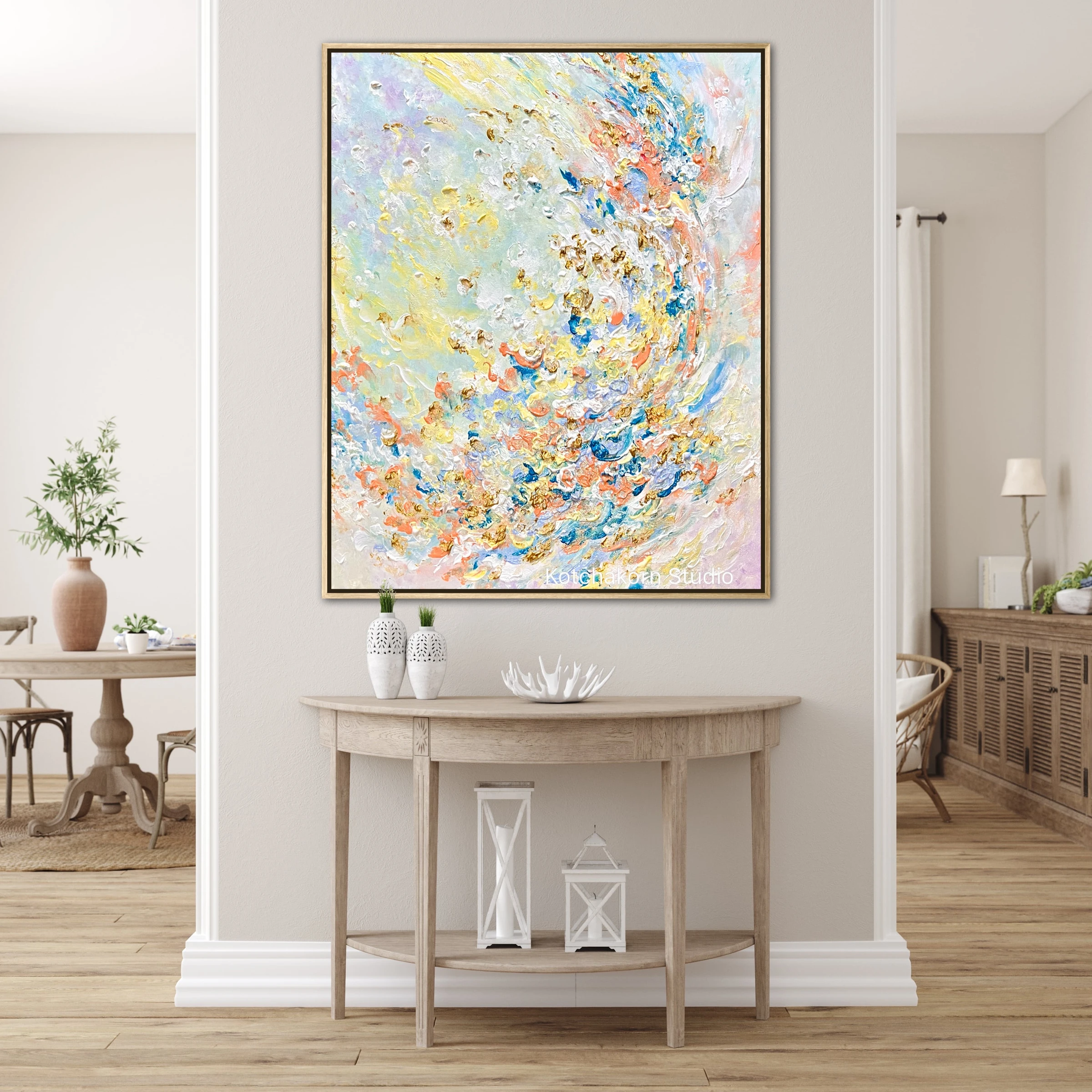 The Bloom of the Lotus Flowers (100x80cm)