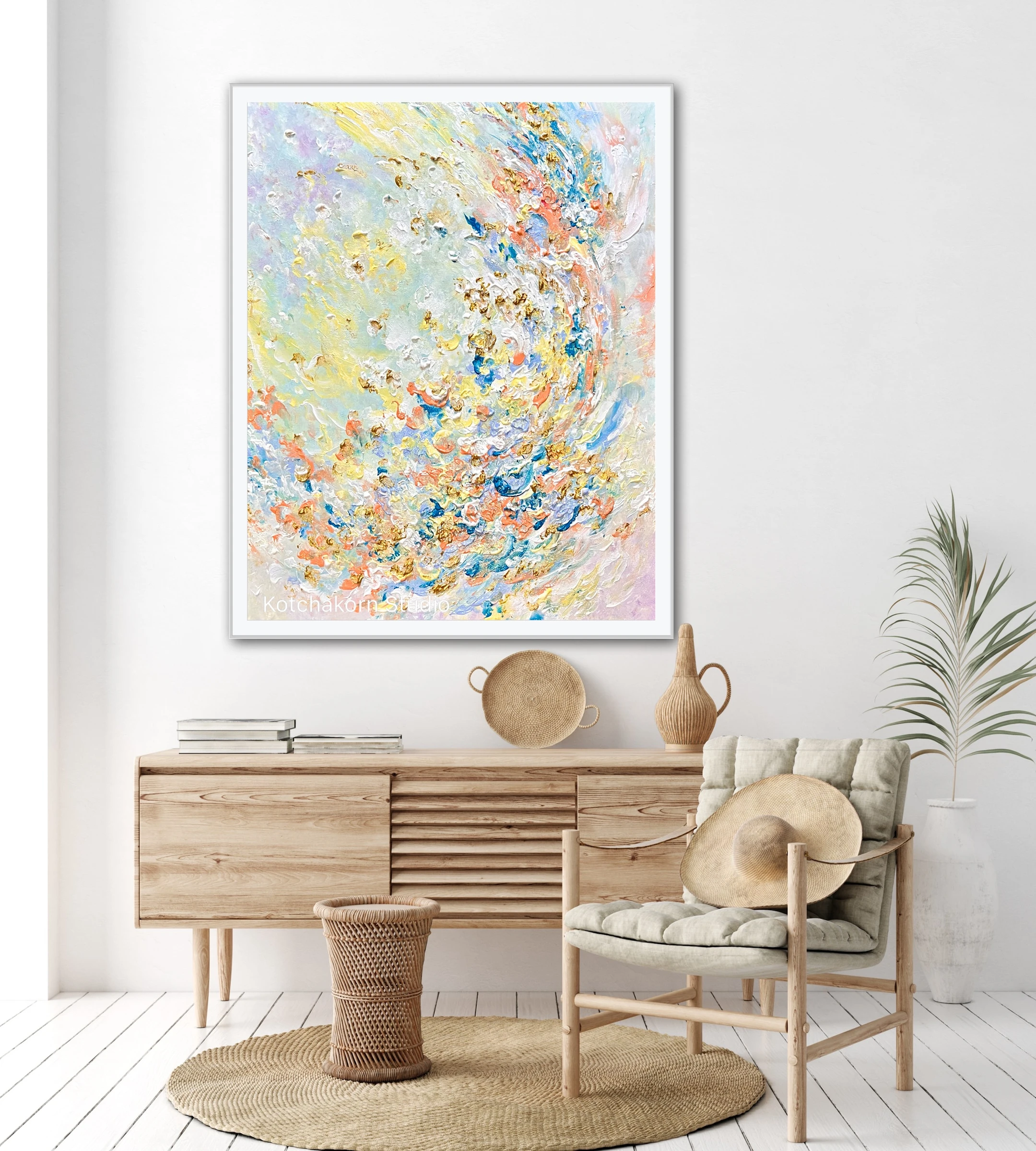 The Bloom of the Lotus Flowers (100x80cm)