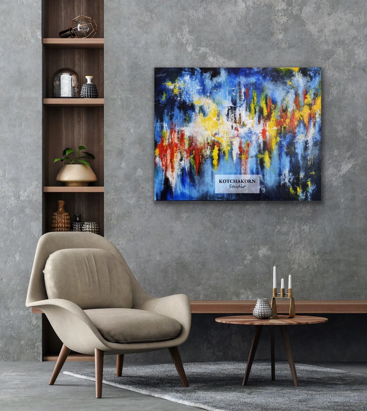 The Midnight Rise (100x80cm)