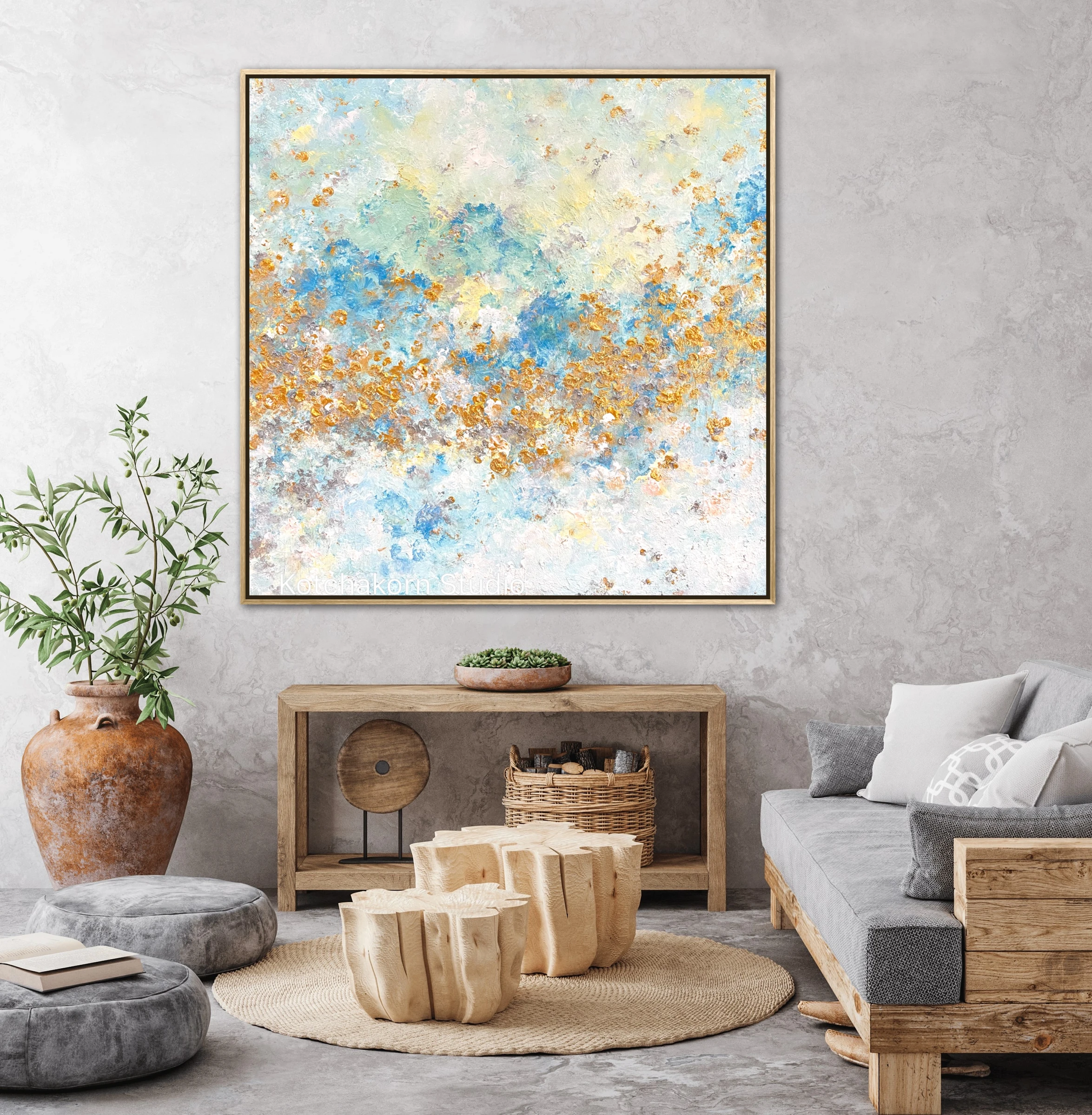 The Golden Rise (100x100cm)