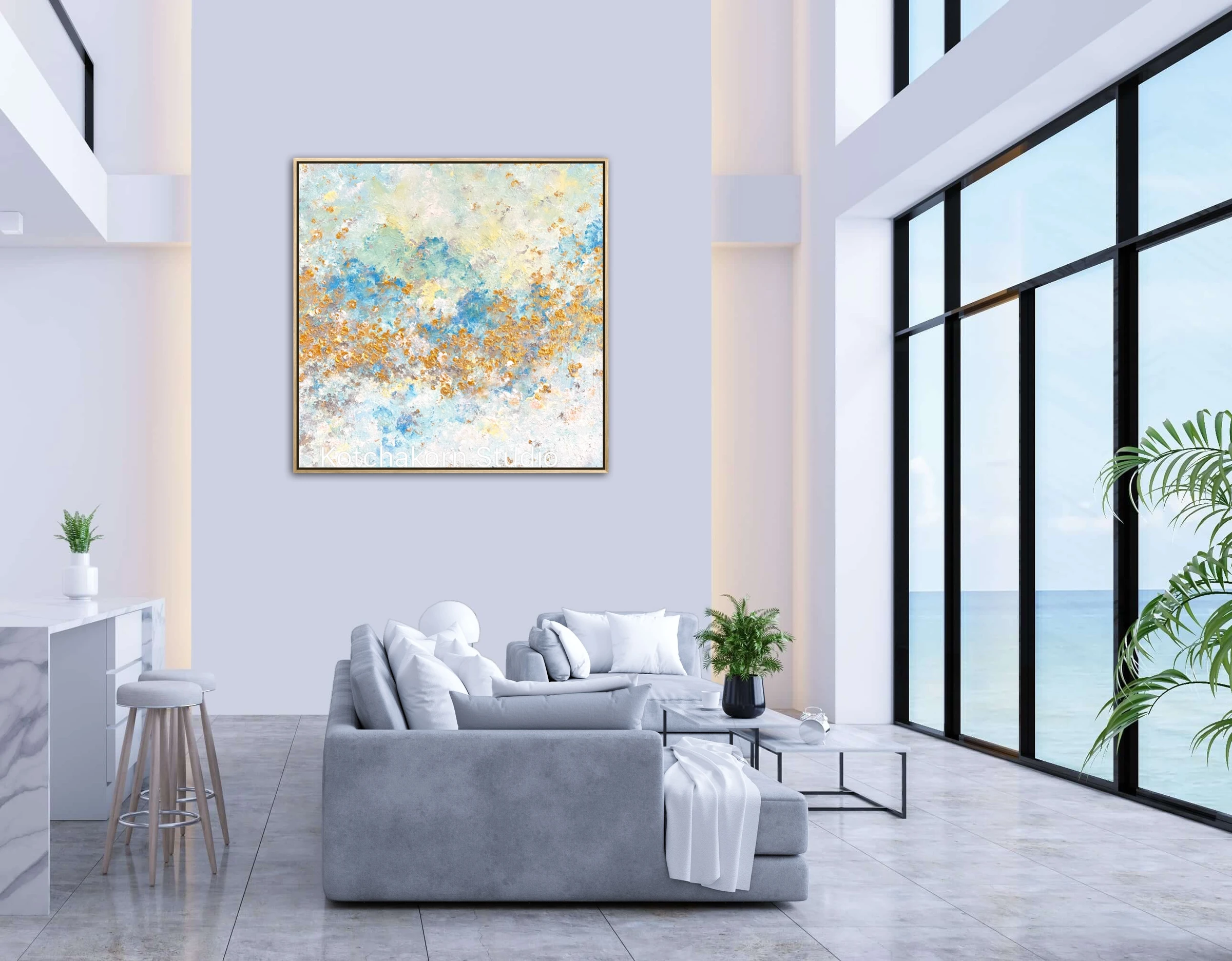 The Golden Rise (100x100cm)