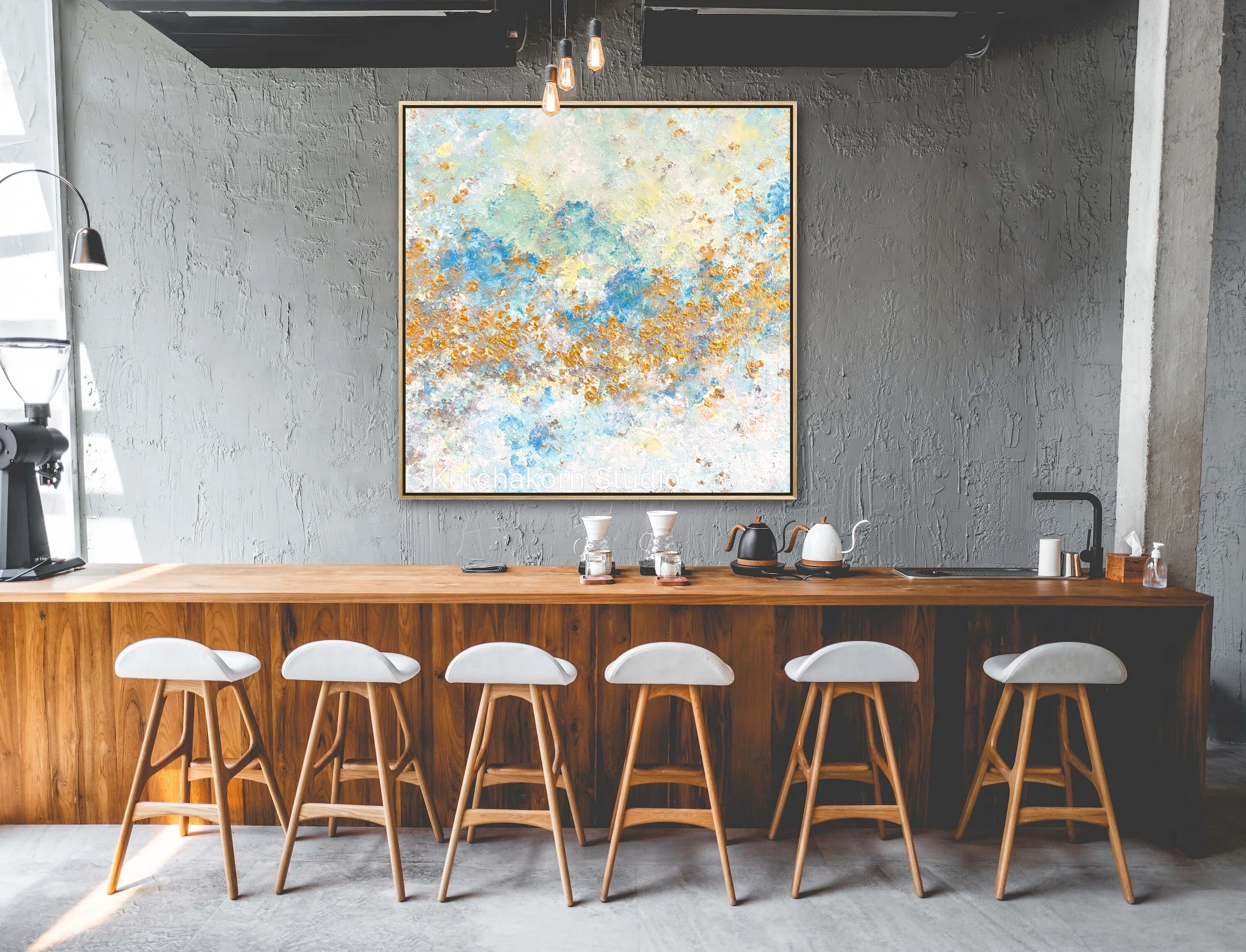 The Golden Rise (100x100cm)