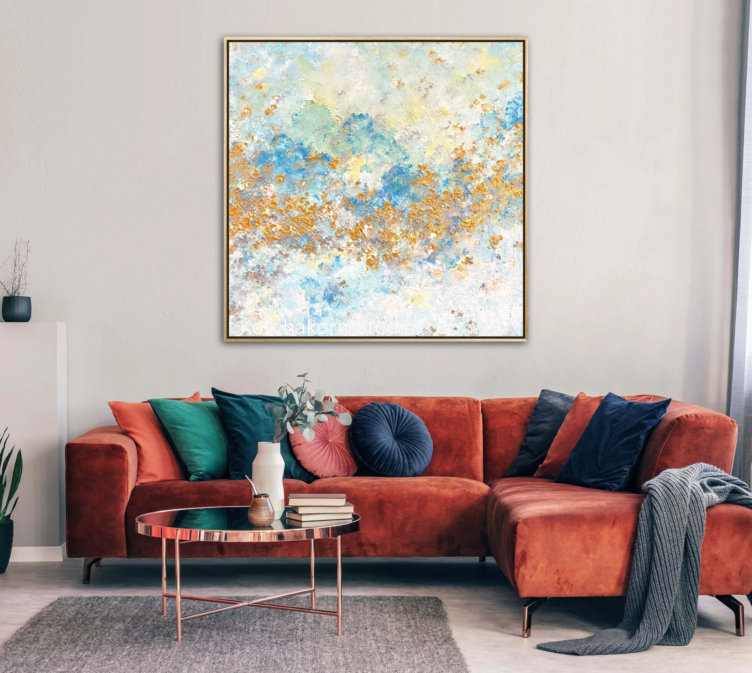 The Golden Rise (100x100cm)