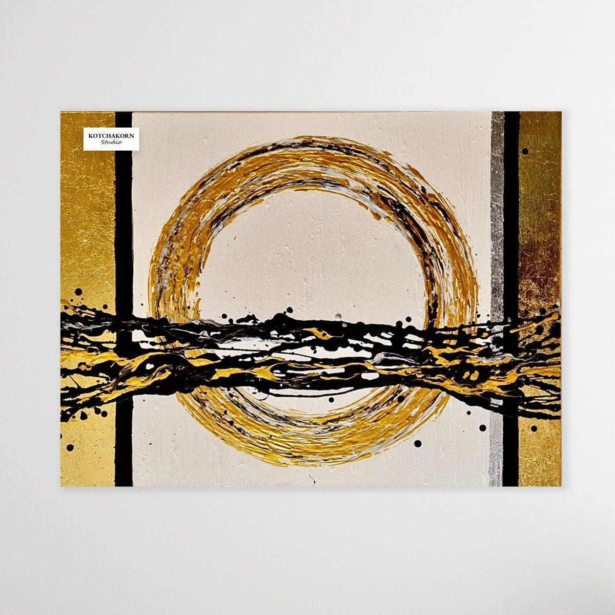 Integrity: Hands to Golden Sky & Feet to Golden Ground (80x60cm)