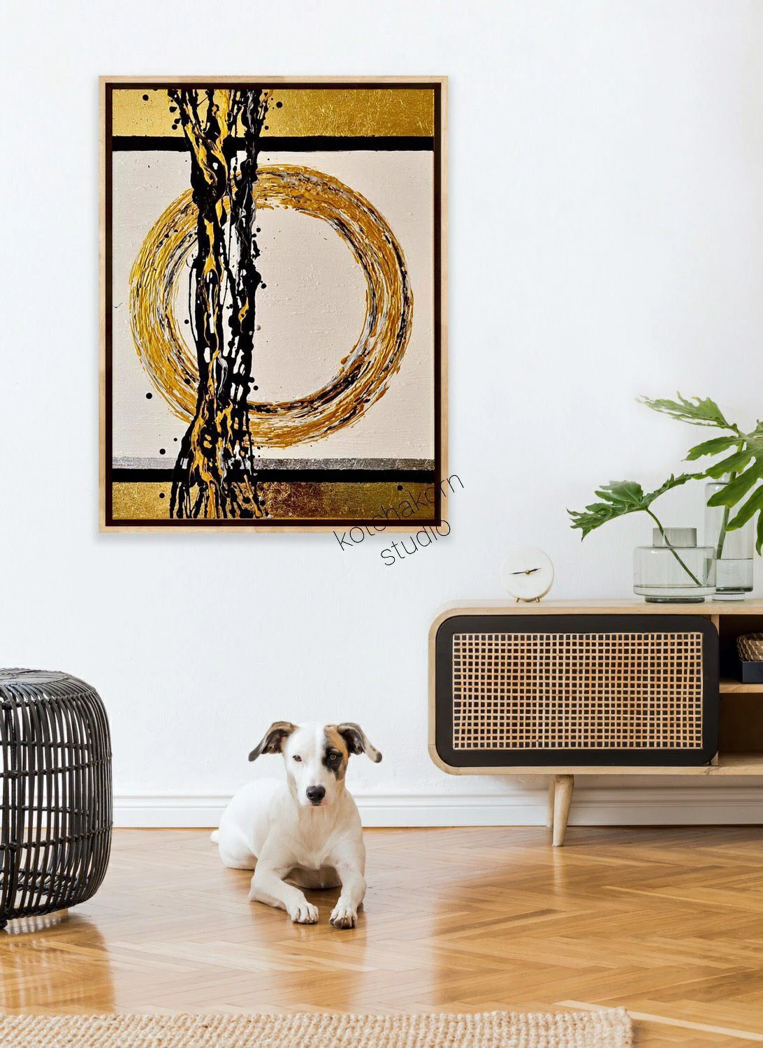 Integrity: Hands to Golden Sky & Feet to Golden Ground (80x60cm)