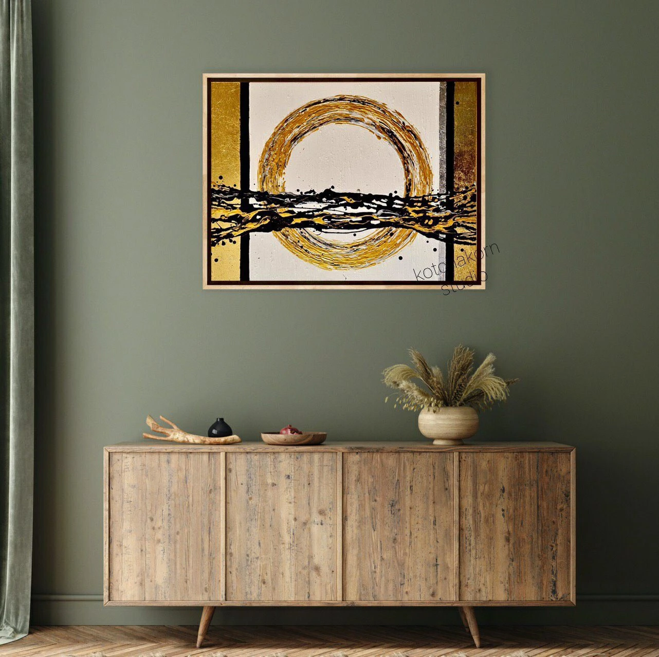 Integrity: Hands to Golden Sky & Feet to Golden Ground (80x60cm)