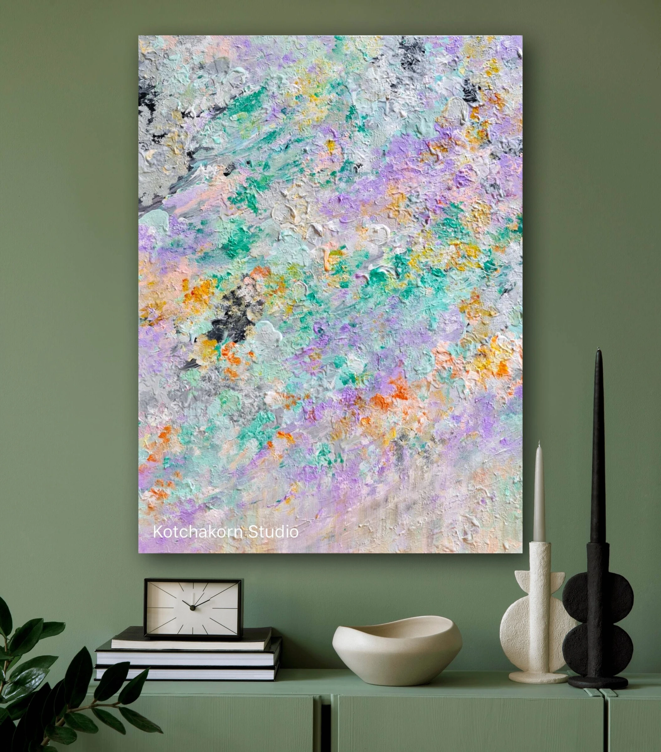 Pandas in the Rainforest (80x60cm)