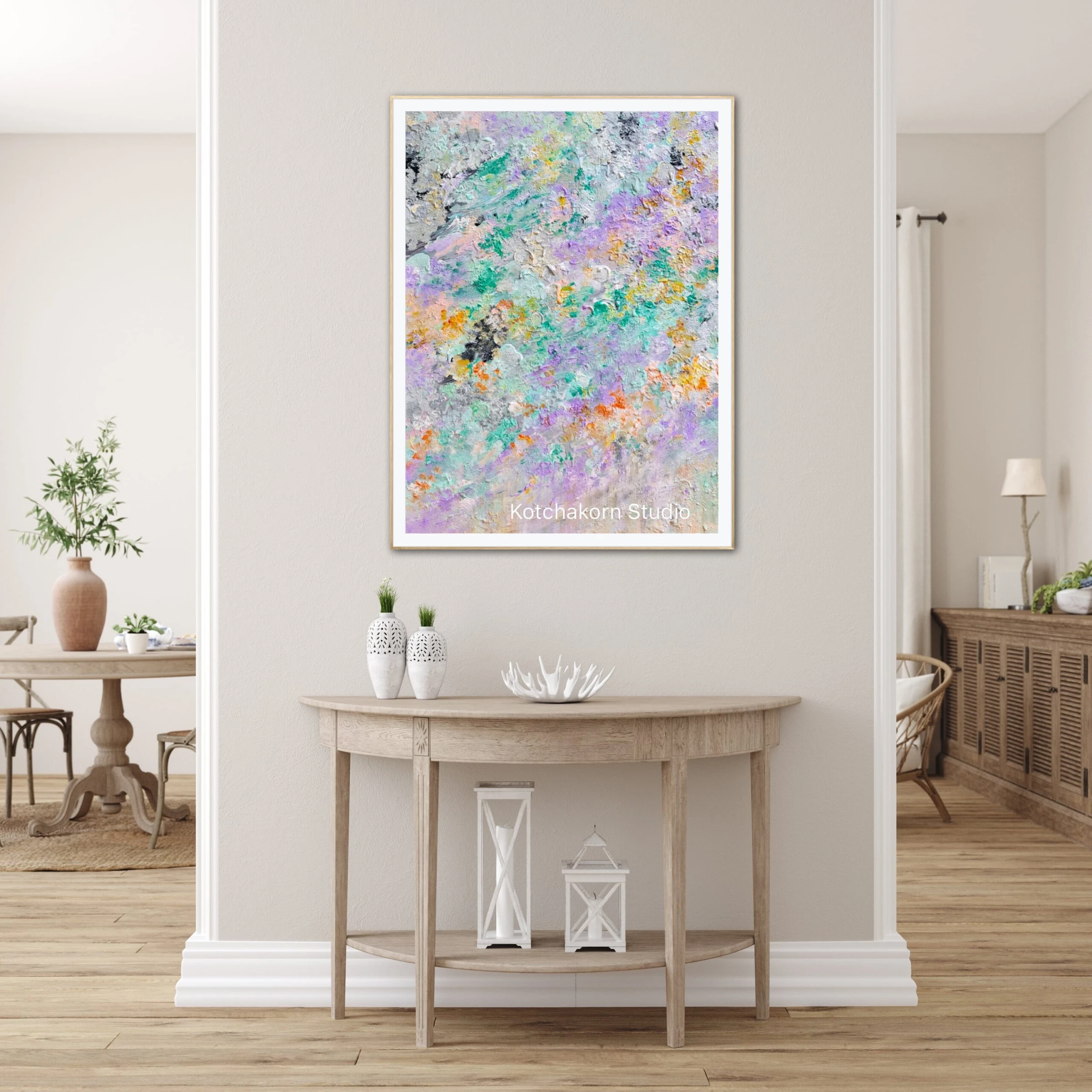 Pandas in the Rainforest (80x60cm)