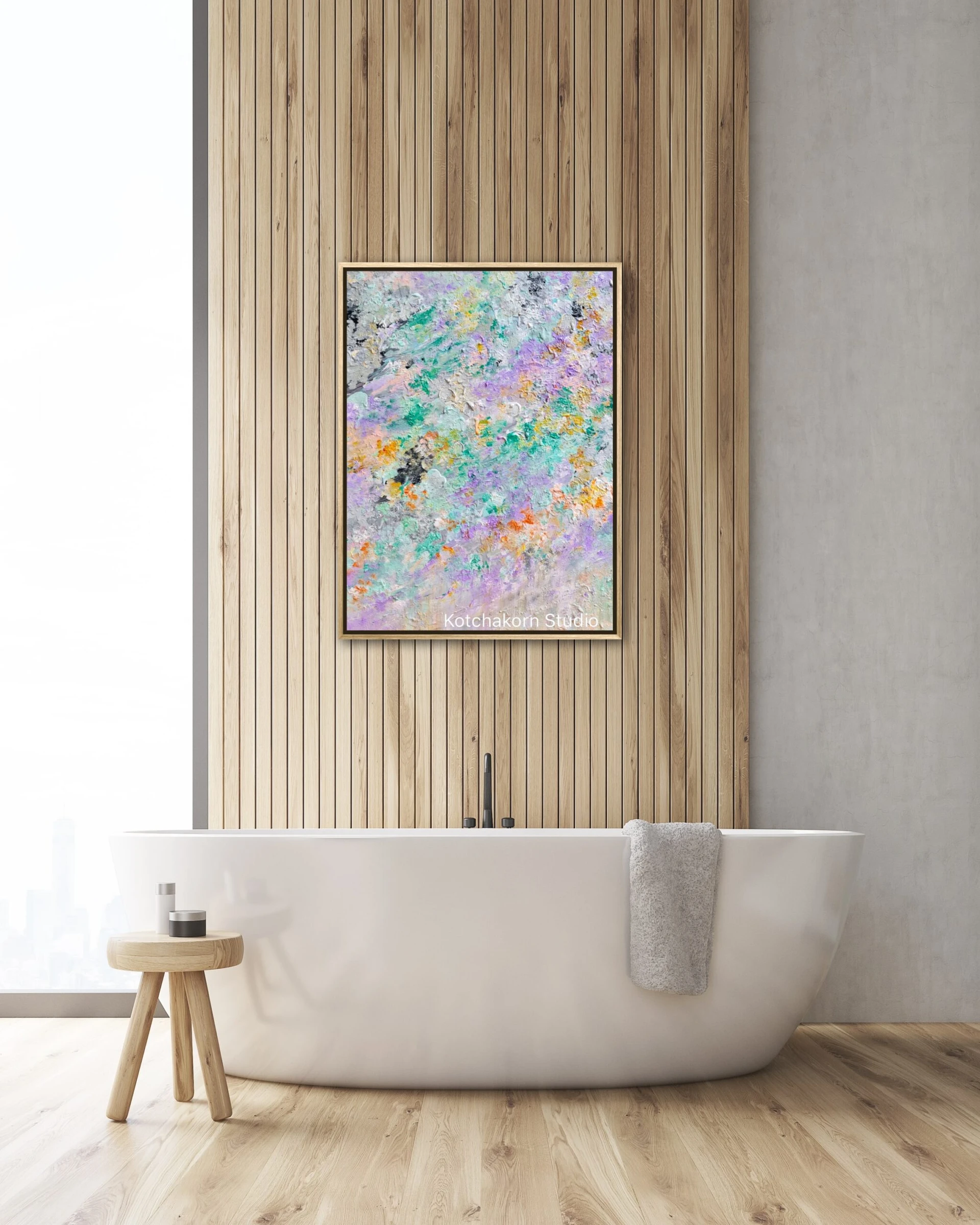 Pandas in the Rainforest (80x60cm)