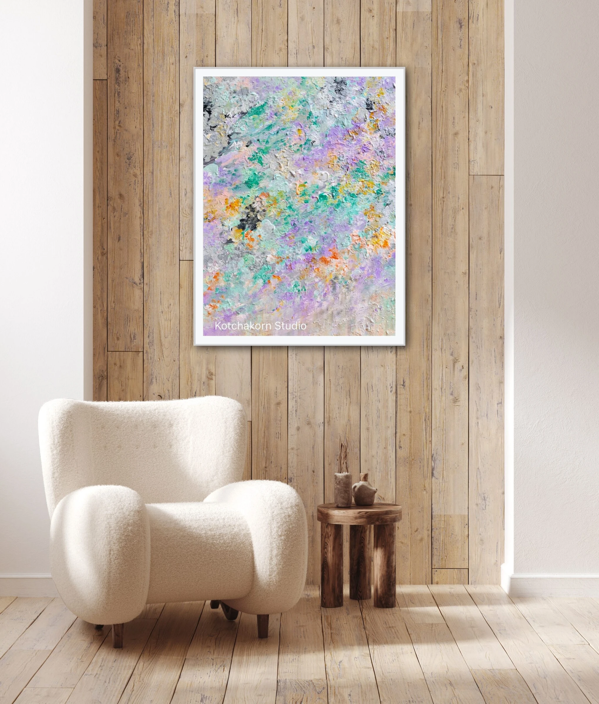 Pandas in the Rainforest (80x60cm)