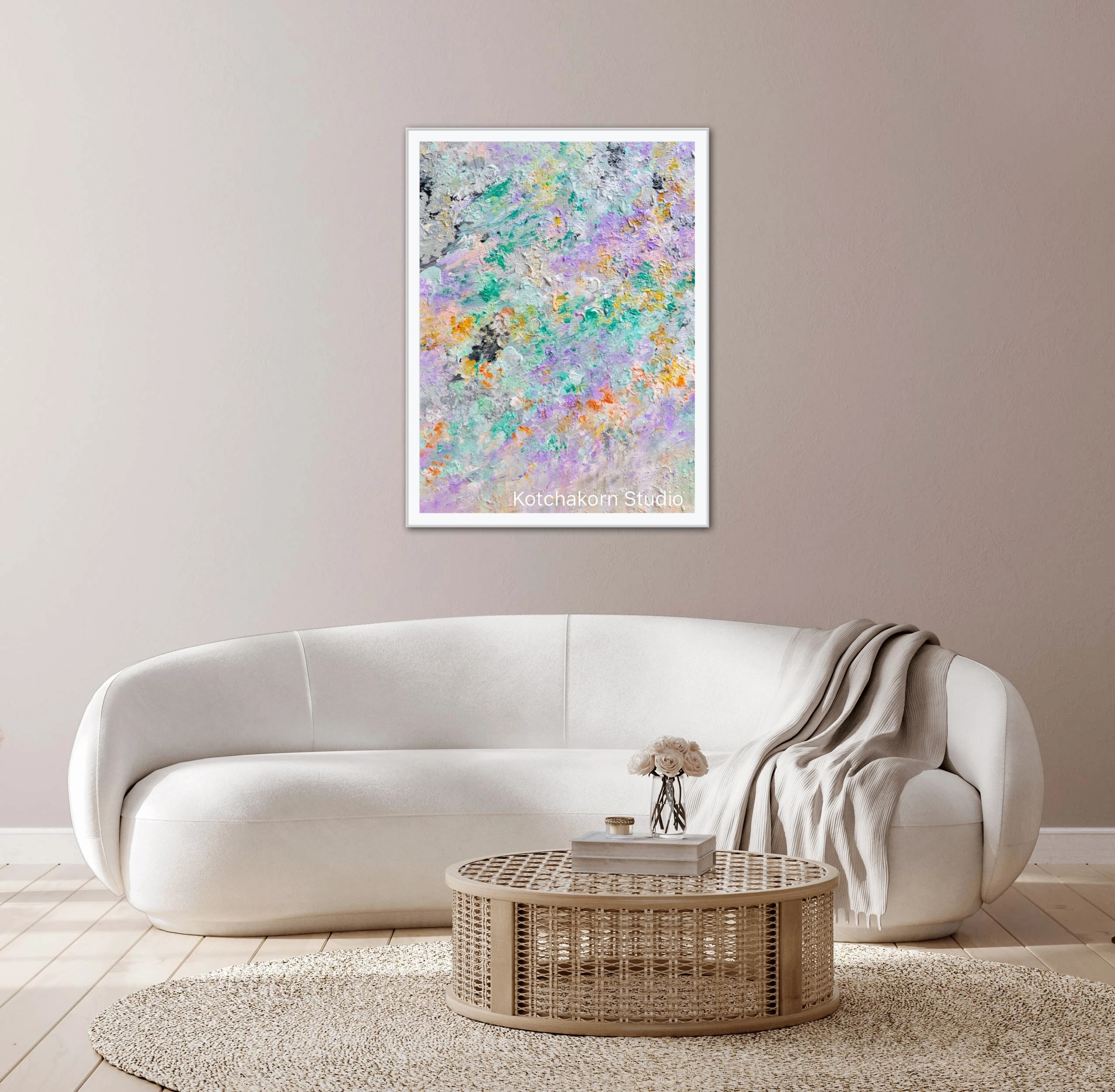 Pandas in the Rainforest (80x60cm)