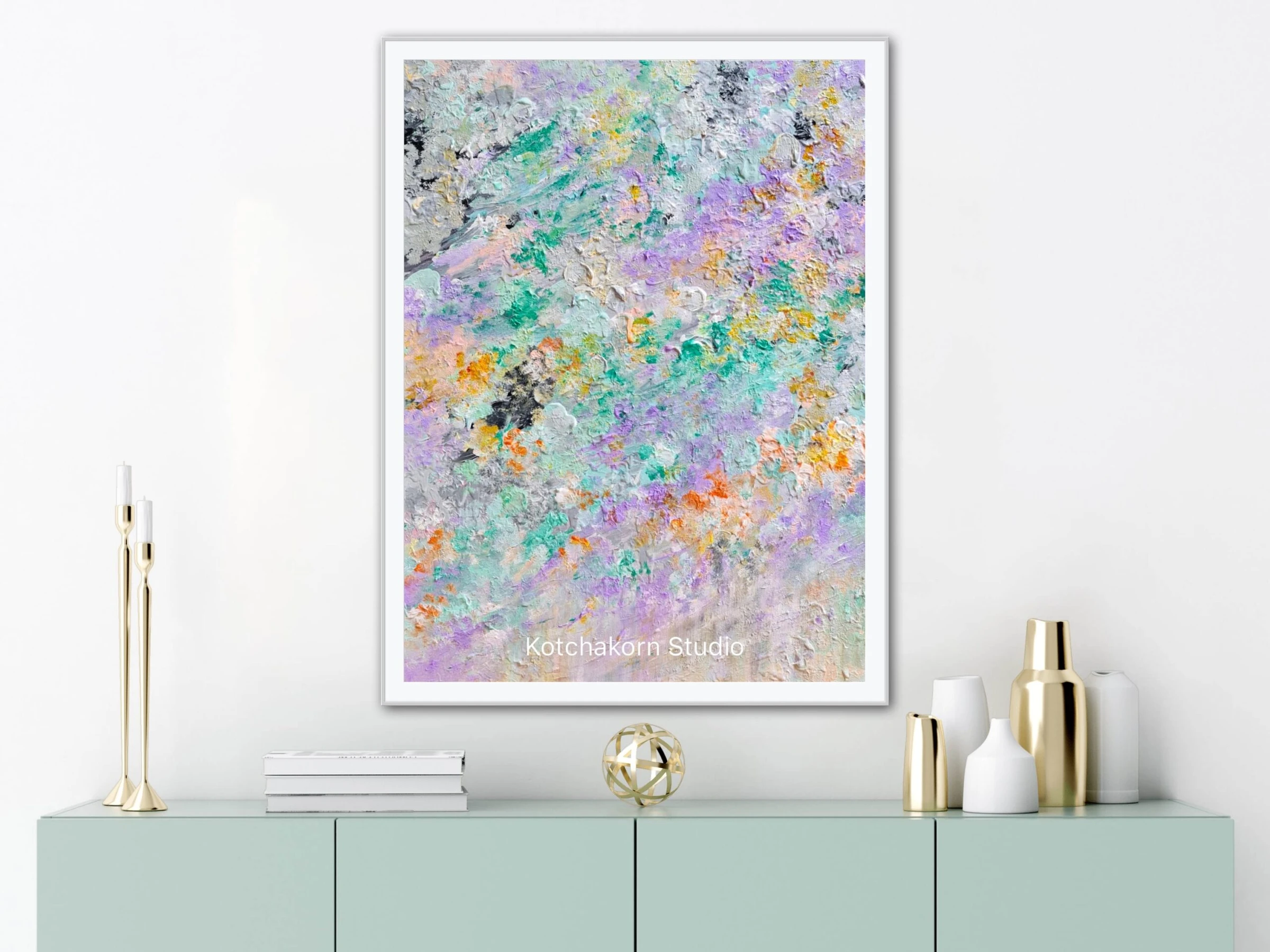 Pandas in the Rainforest (80x60cm)