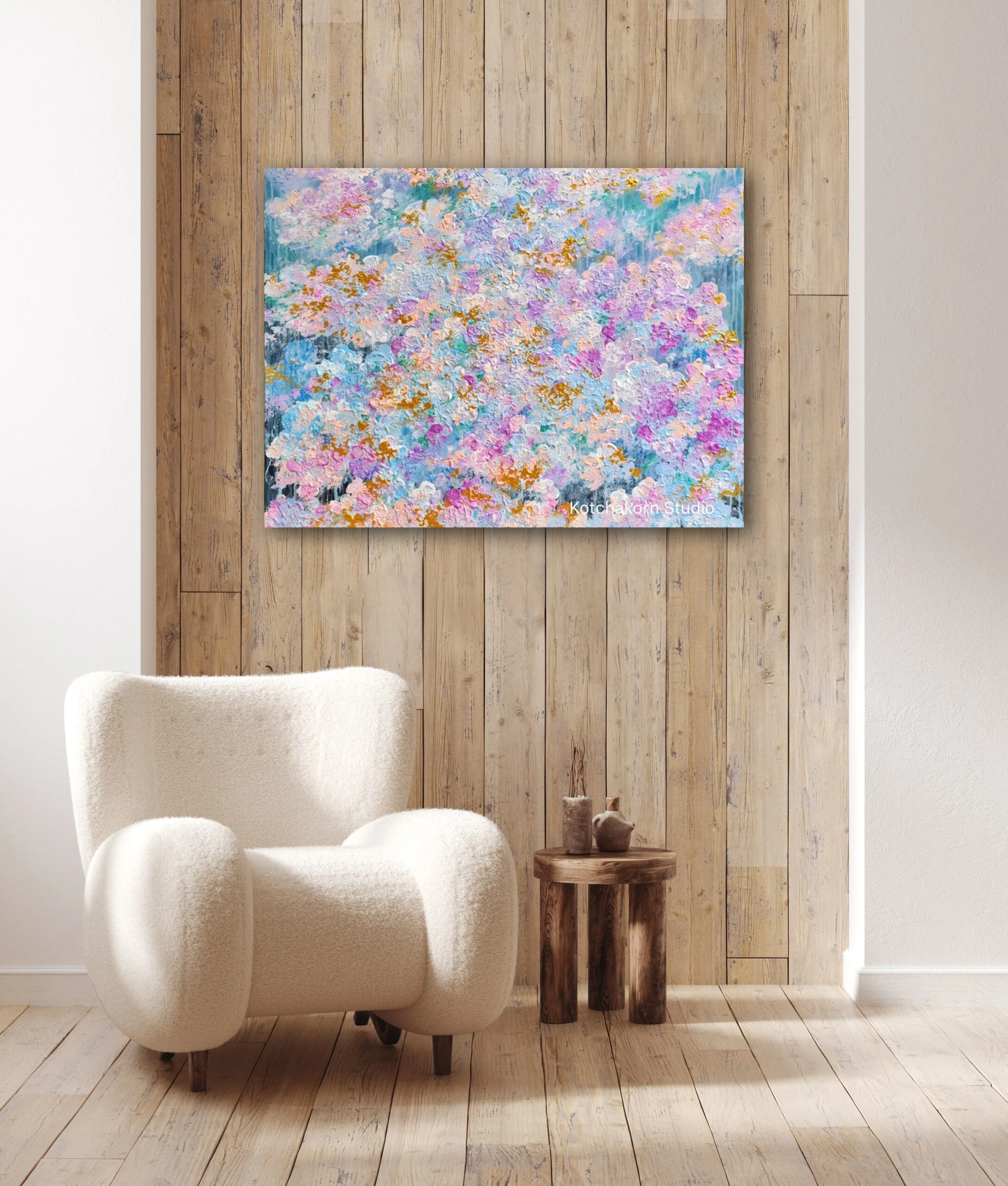 First Light through The Fog (80x60cm)