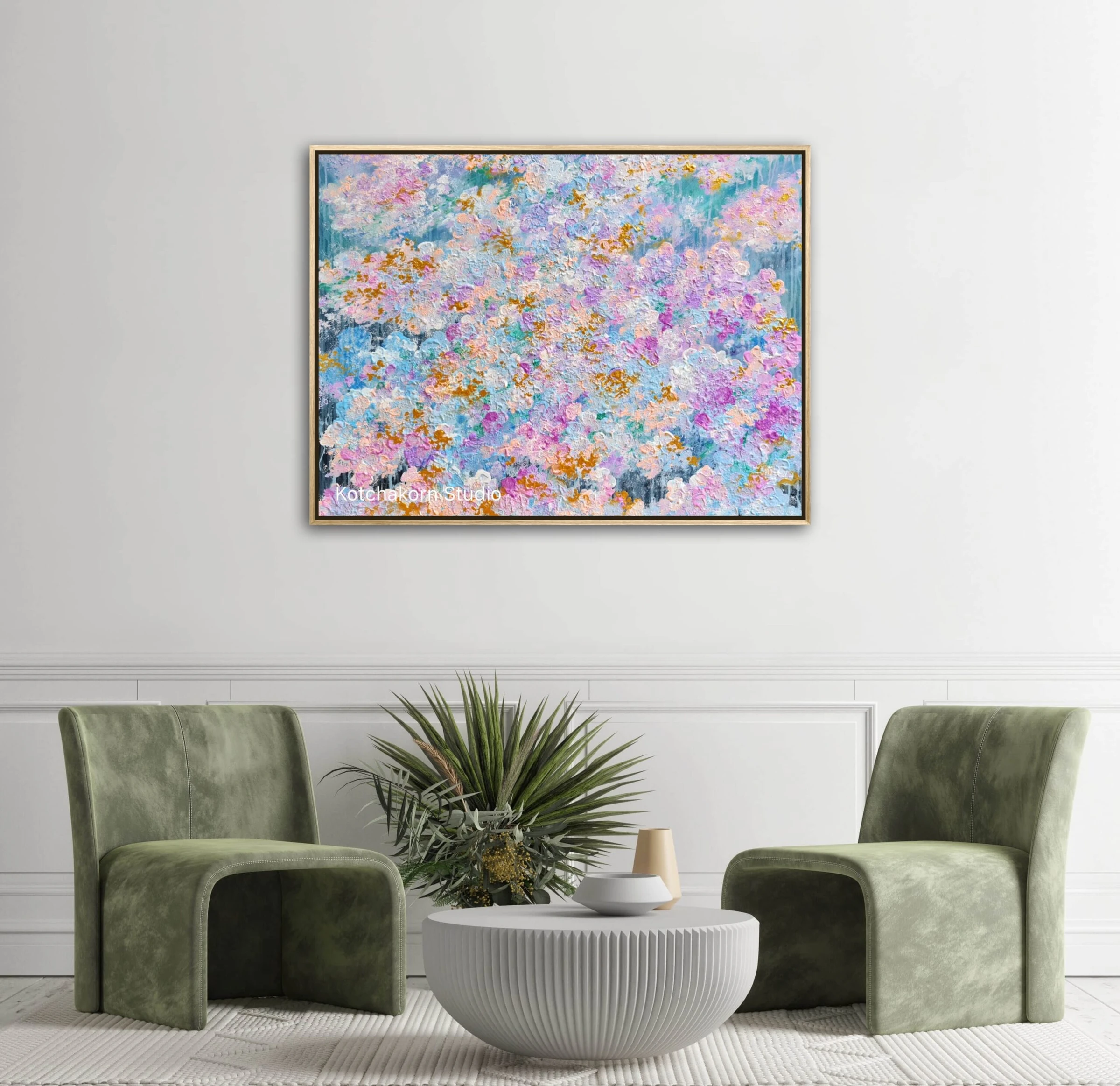 First Light through The Fog (80x60cm)