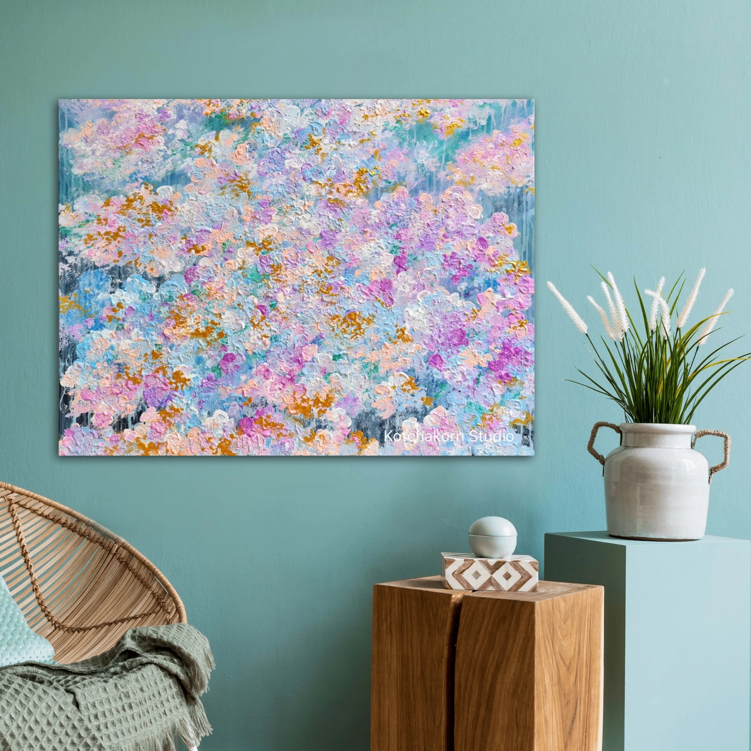 First Light through The Fog (80x60cm)