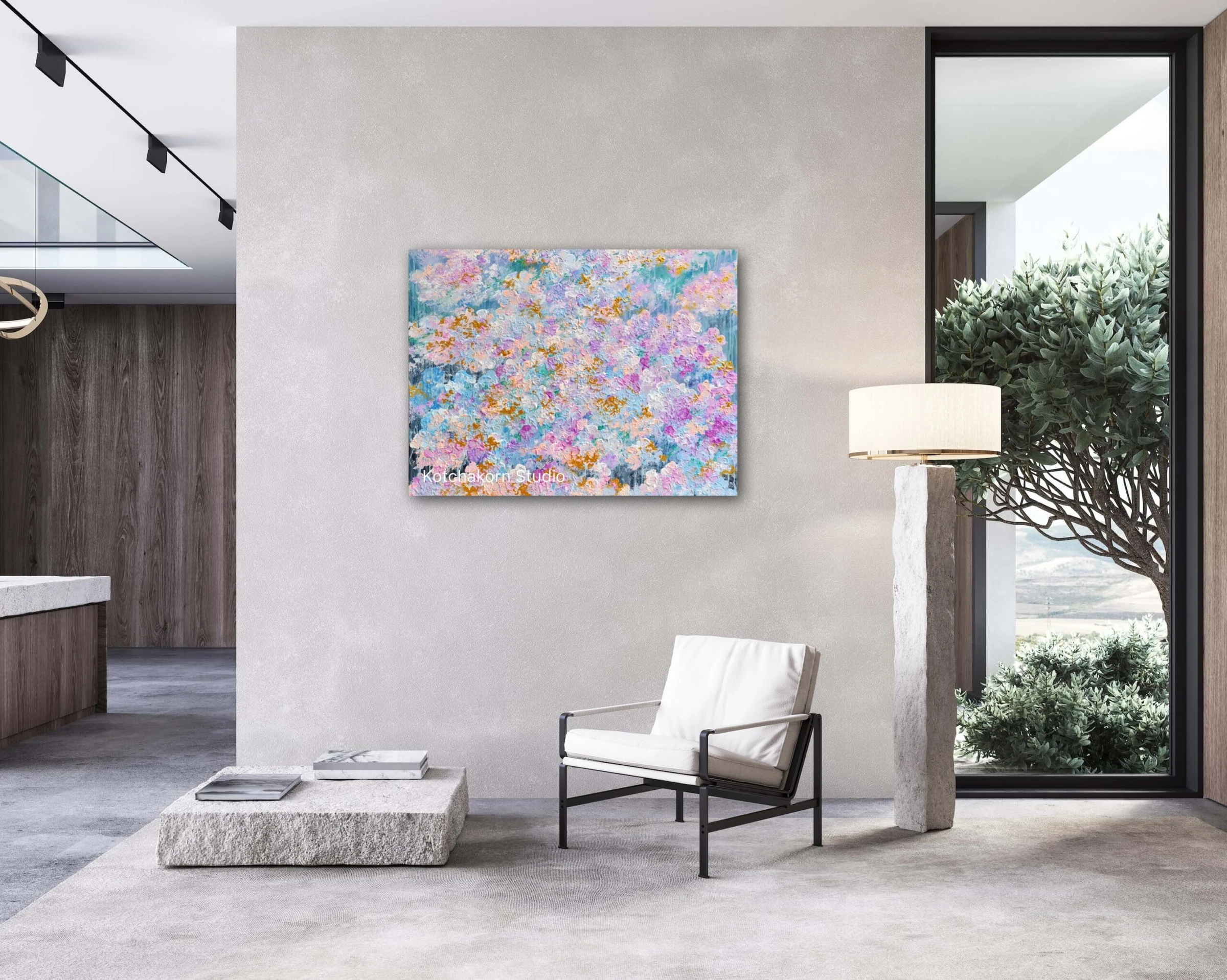 First Light through The Fog (80x60cm)