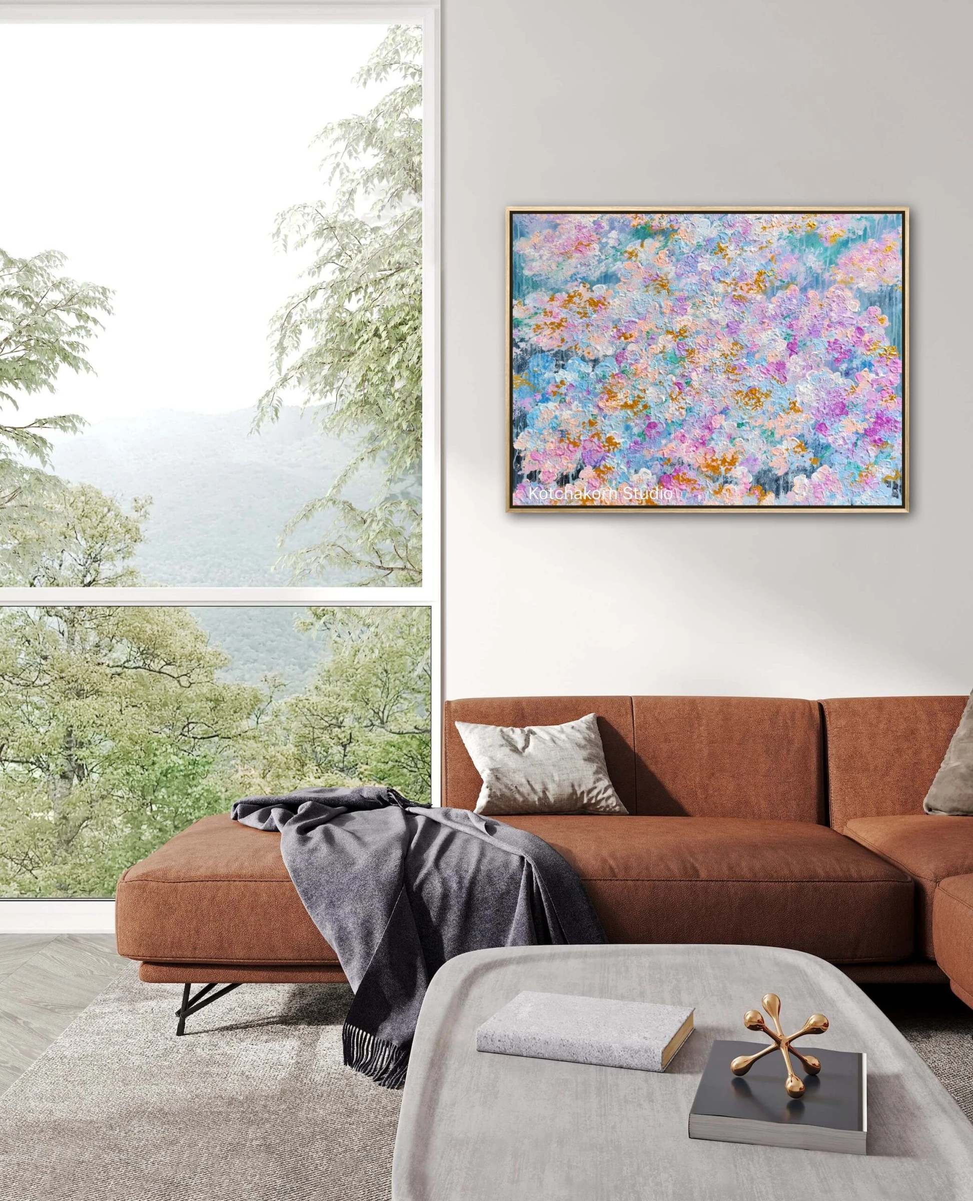 First Light through The Fog (80x60cm)