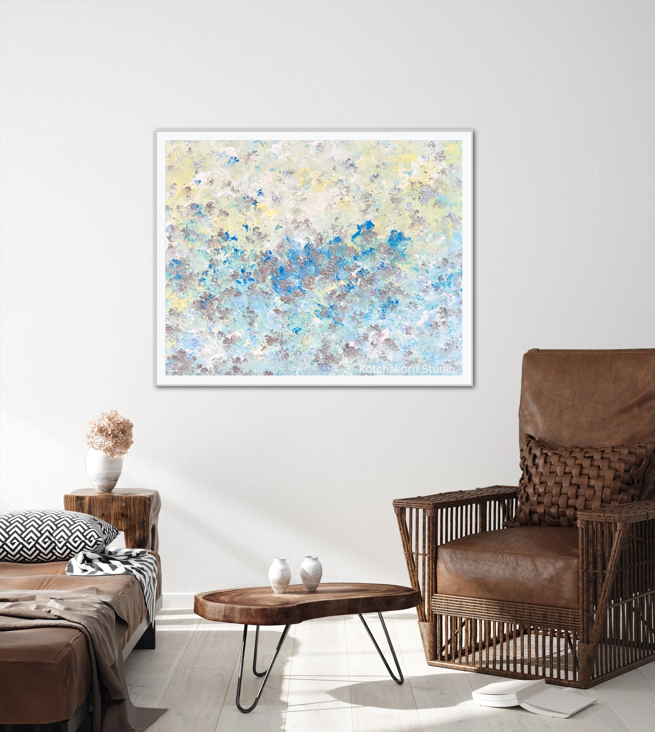 Happiness In Silver (100x80cm)