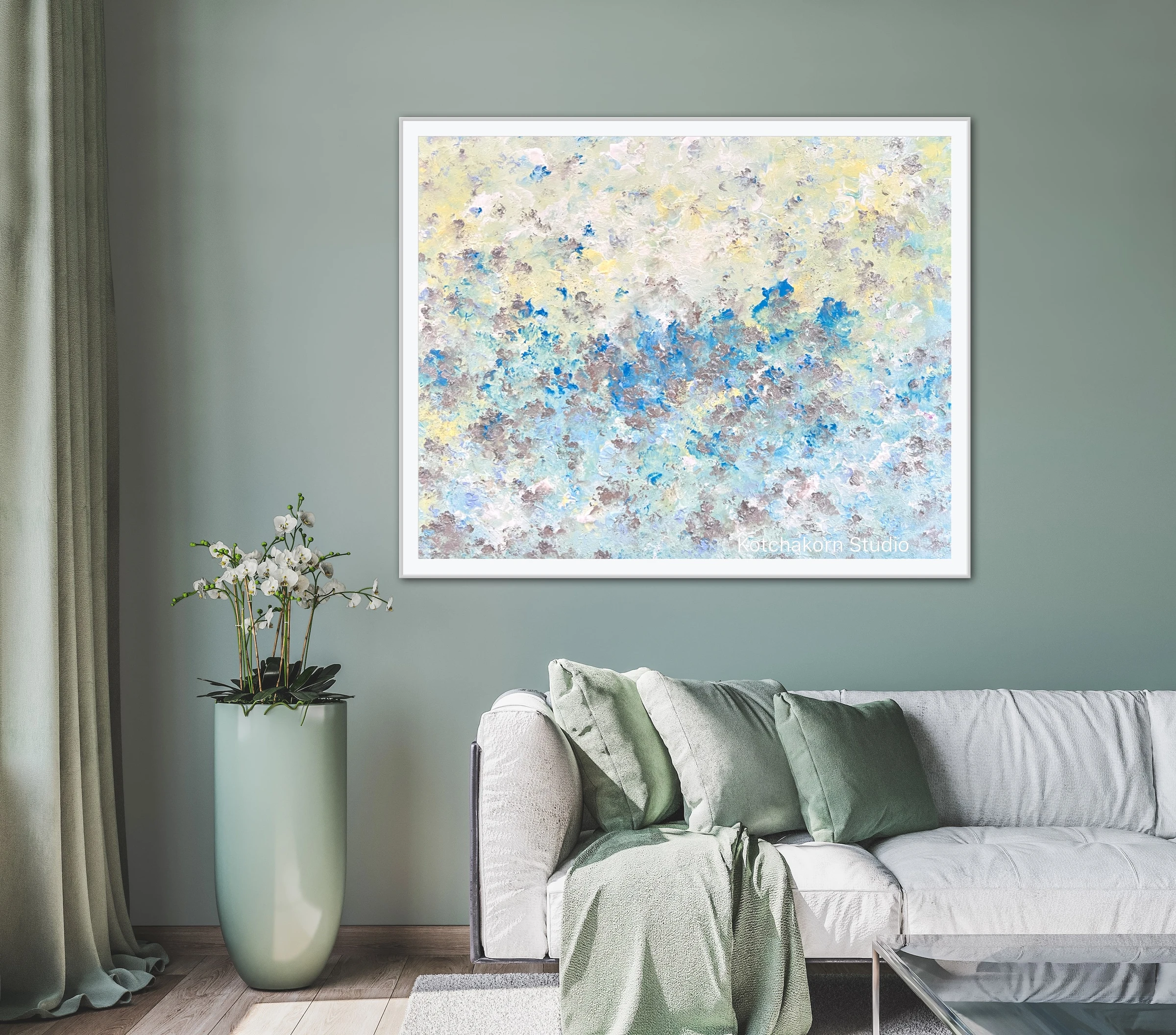 Happiness In Silver (100x80cm)