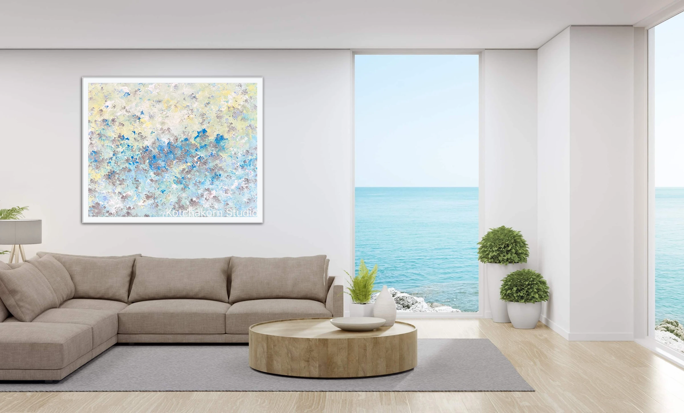 Happiness In Silver (100x80cm)