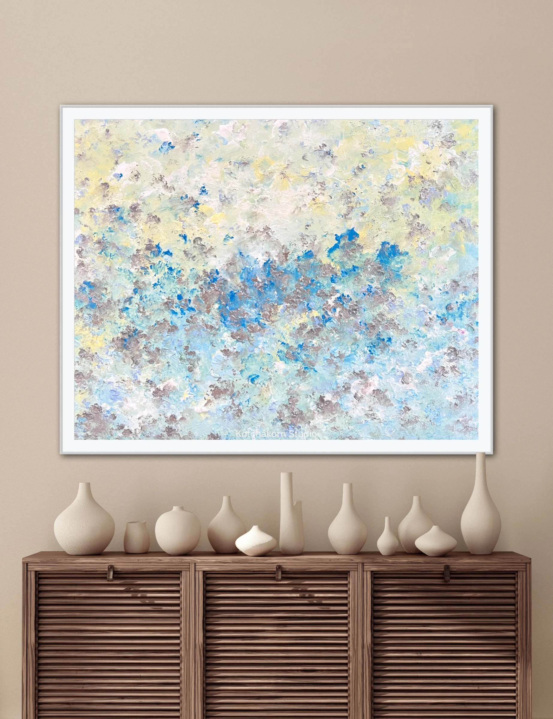 Happiness In Silver (100x80cm)