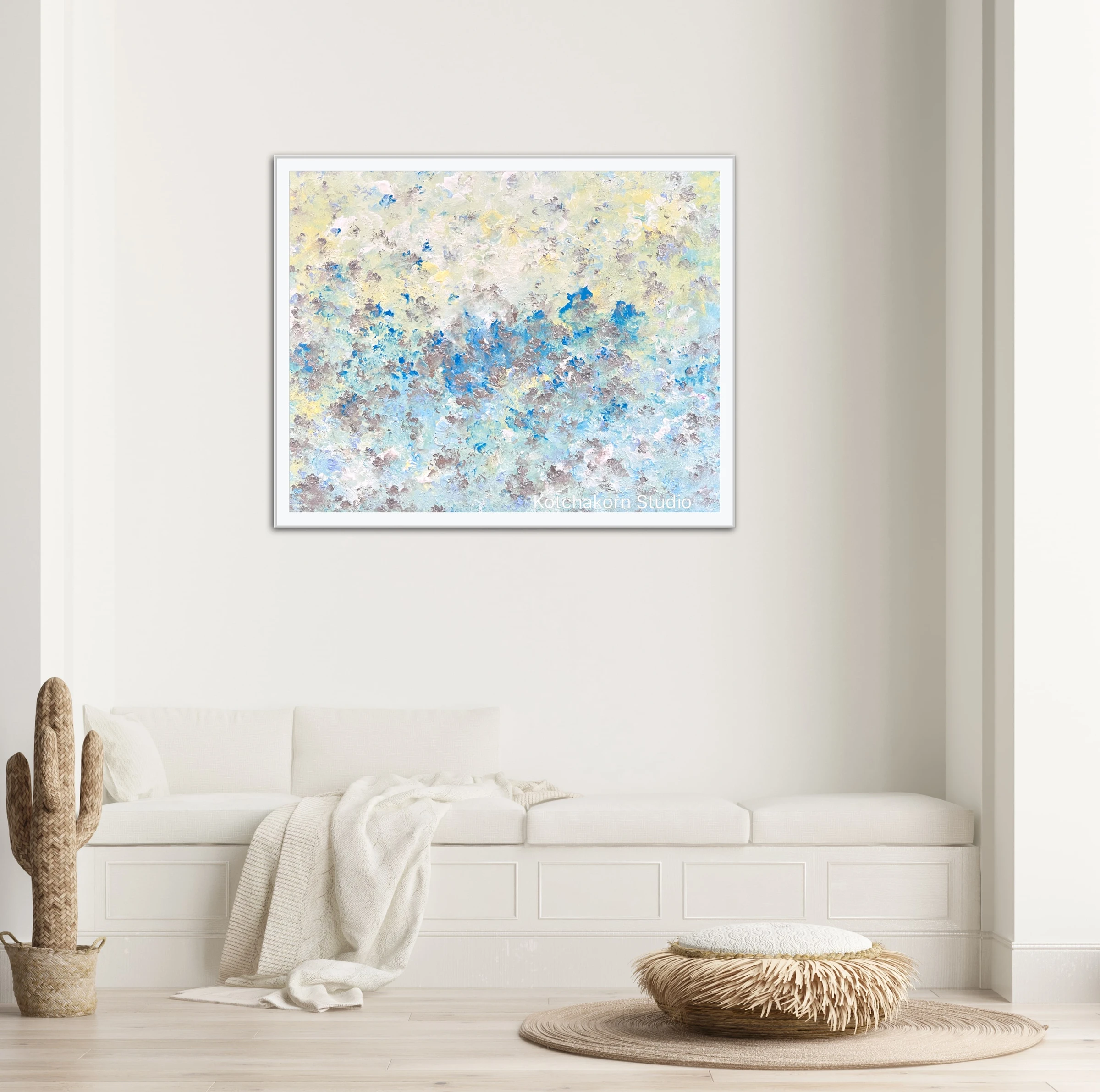 Happiness In Silver (100x80cm)