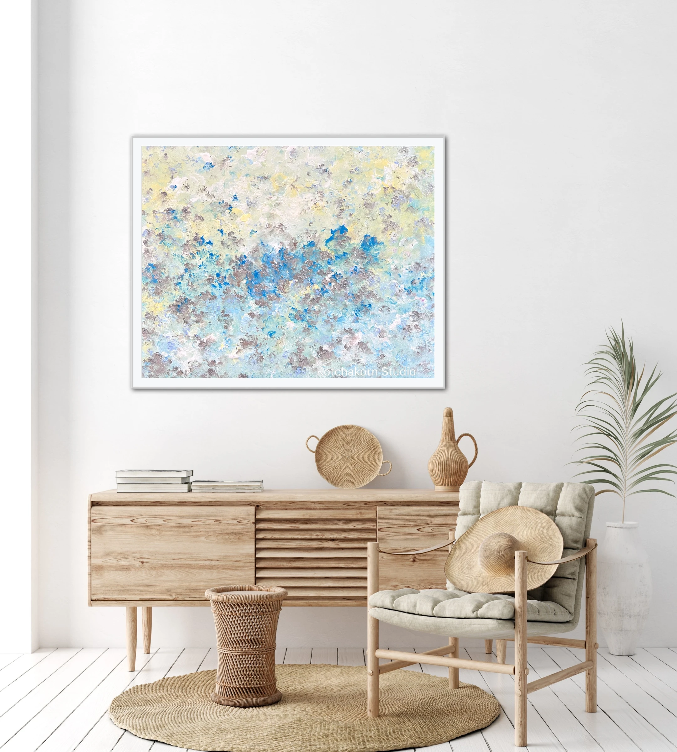 Happiness In Silver (100x80cm)
