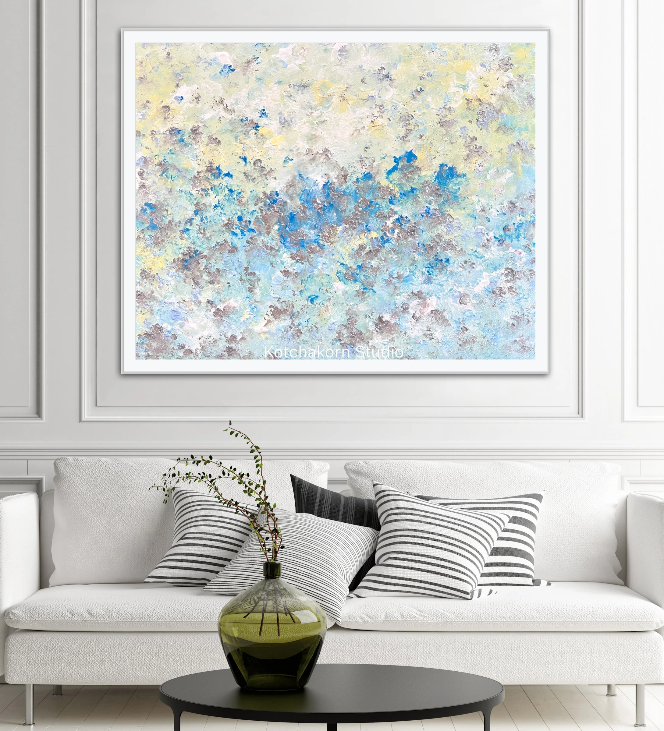 Happiness In Silver (100x80cm)