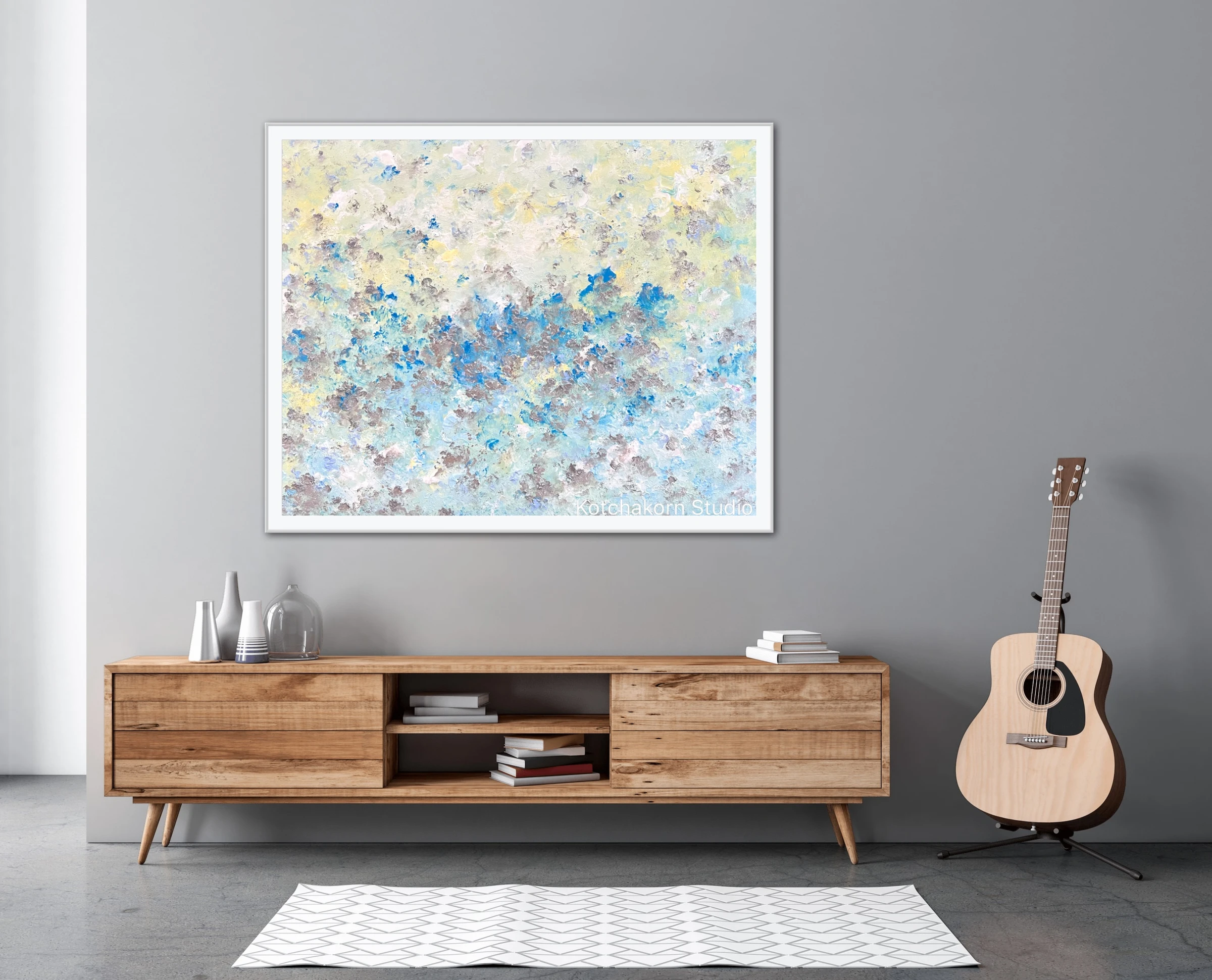 Happiness In Silver (100x80cm)