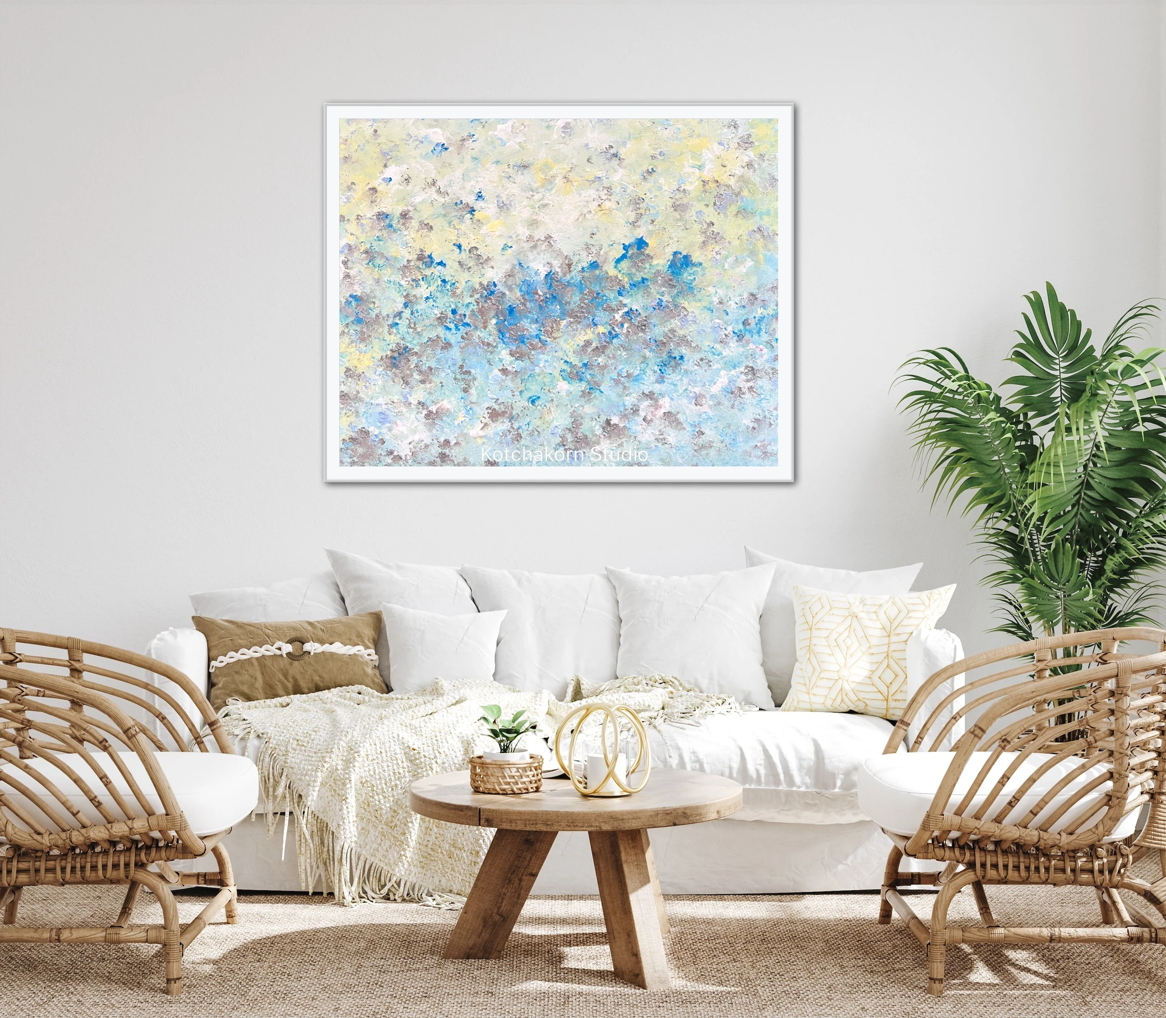 Happiness In Silver (100x80cm)