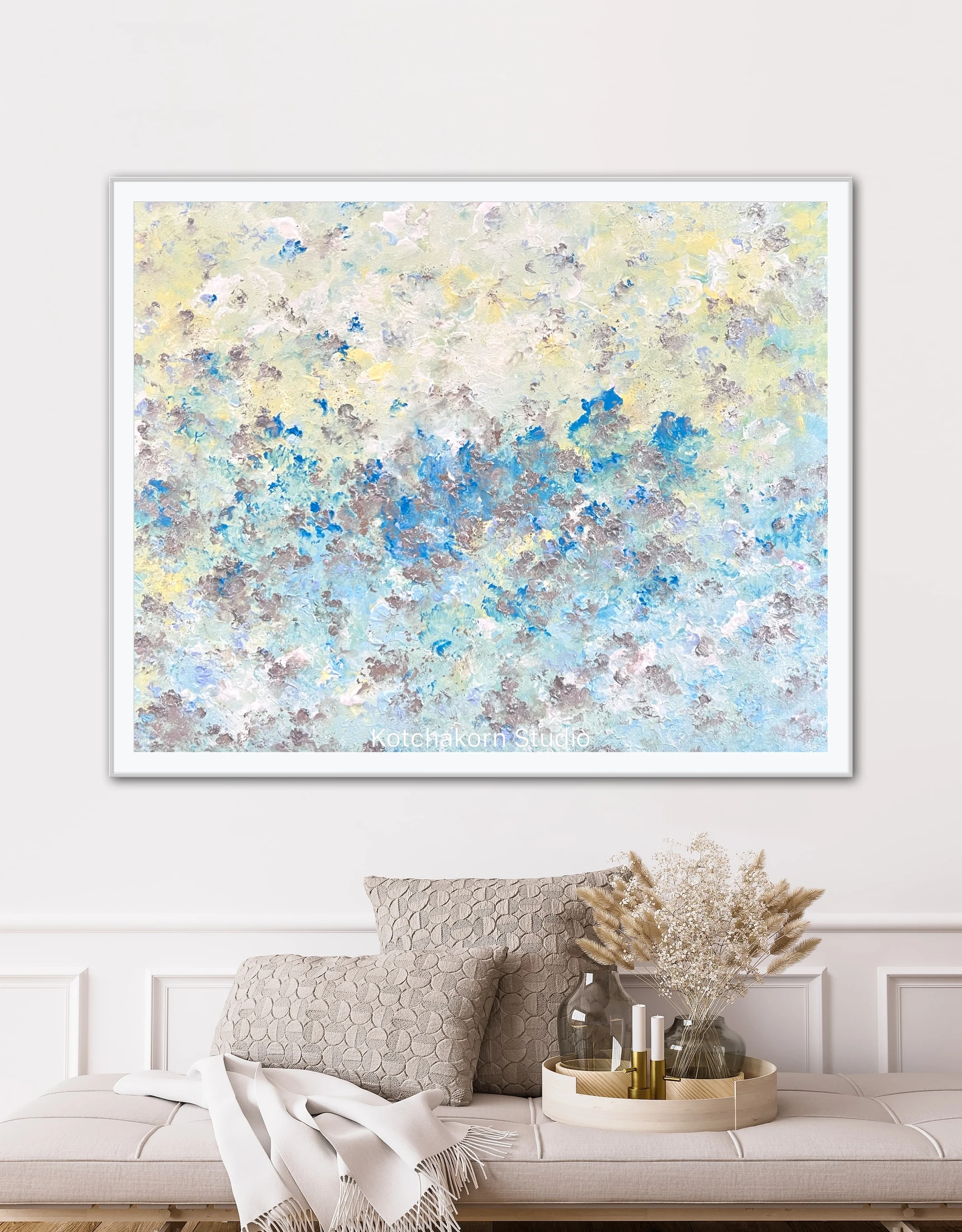 Happiness In Silver (100x80cm)