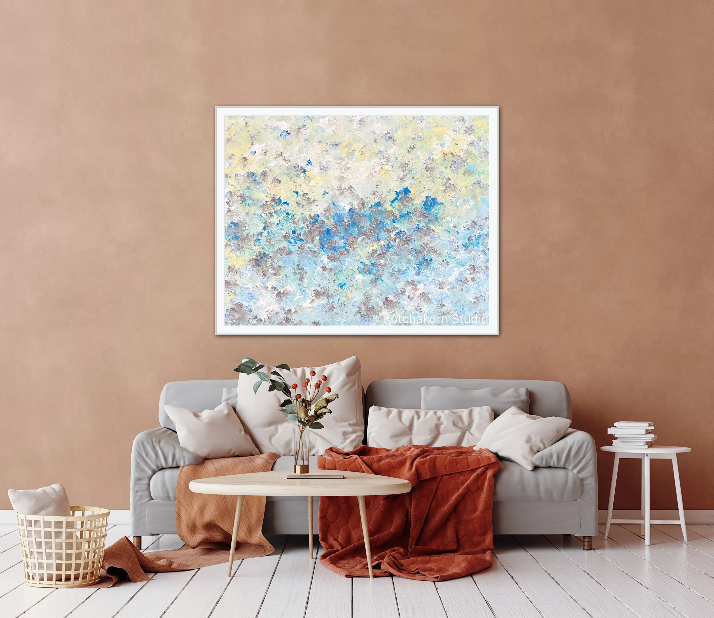 Happiness In Silver (100x80cm)