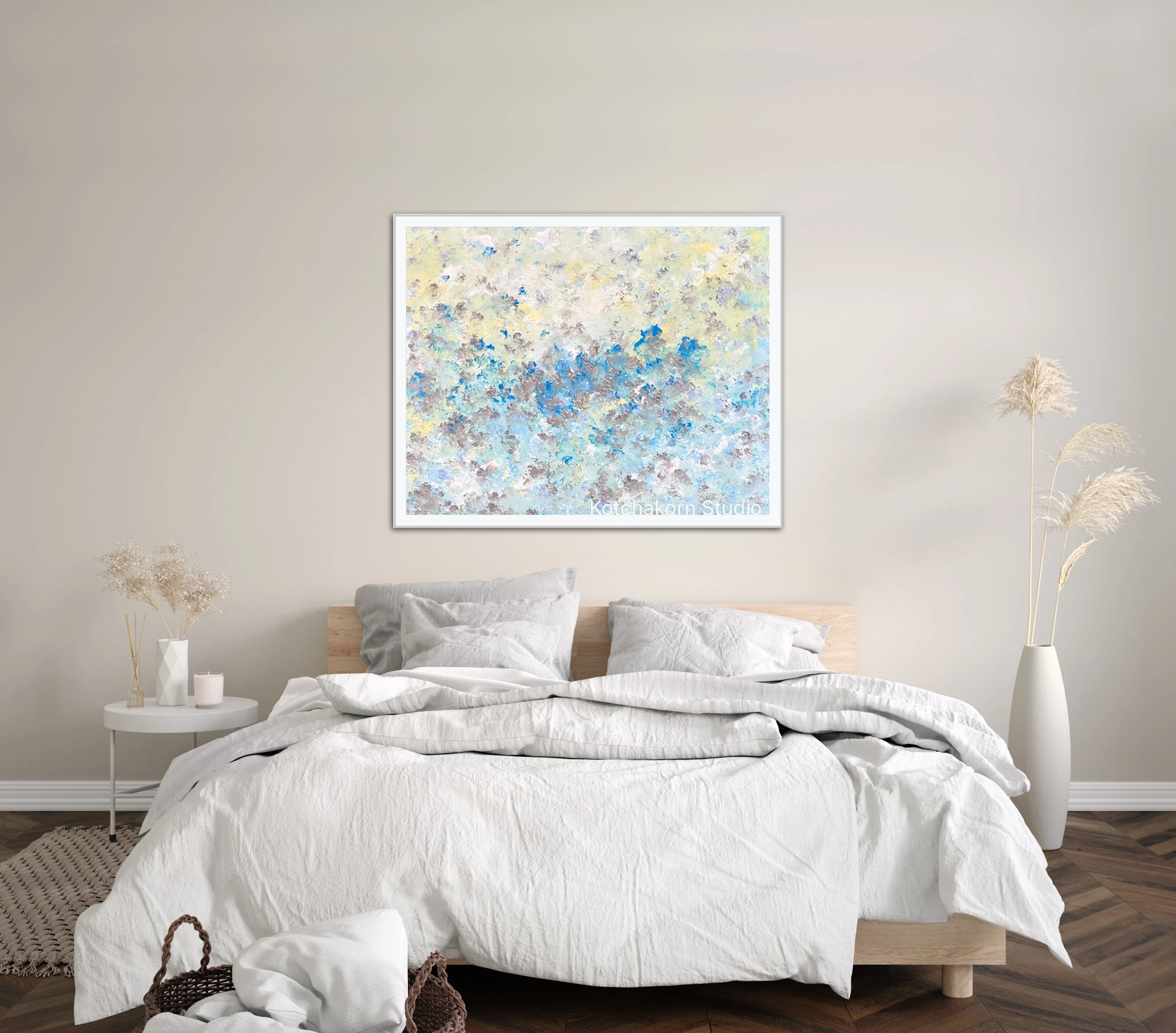 Happiness In Silver (100x80cm)