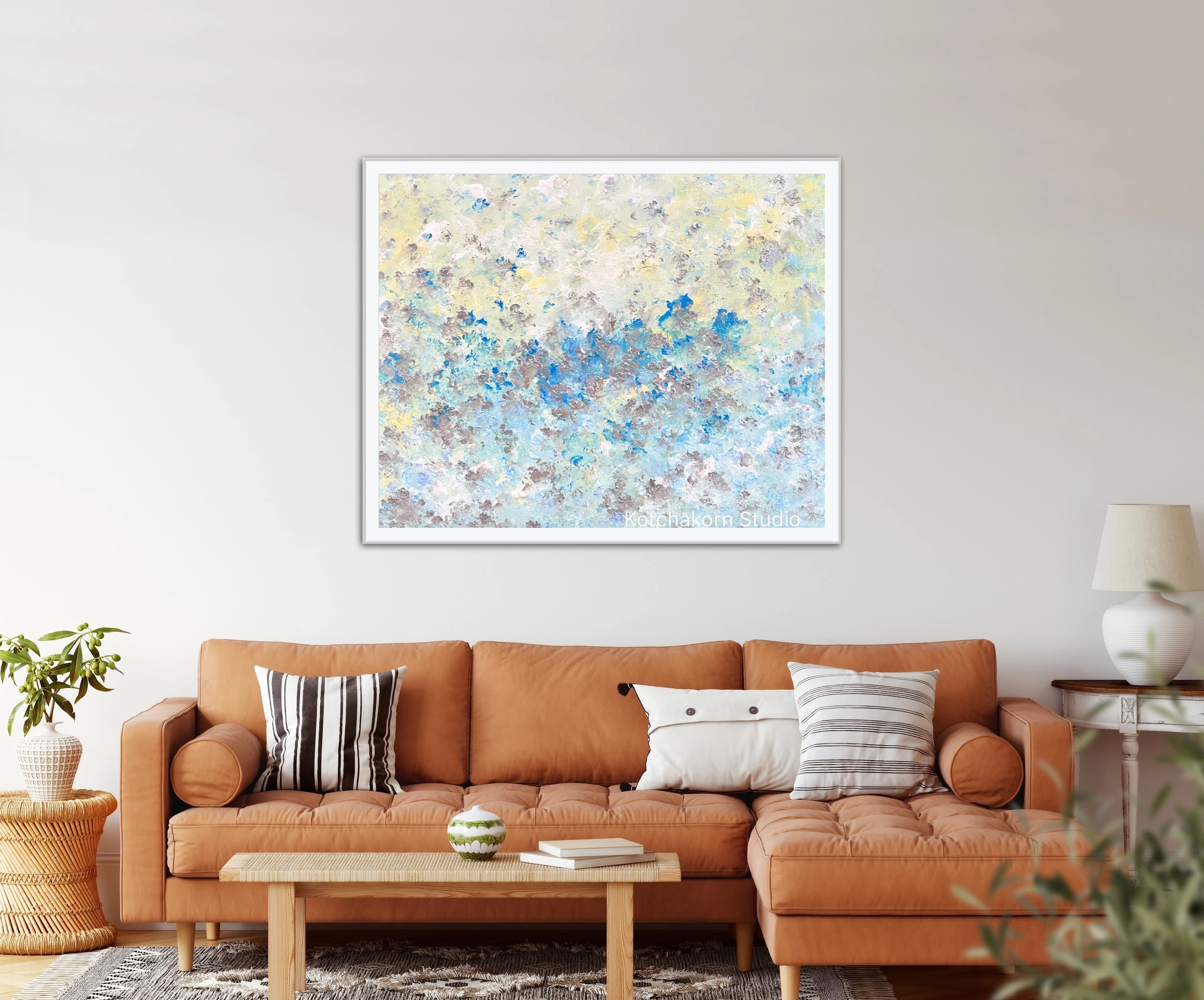 Happiness In Silver (100x80cm)