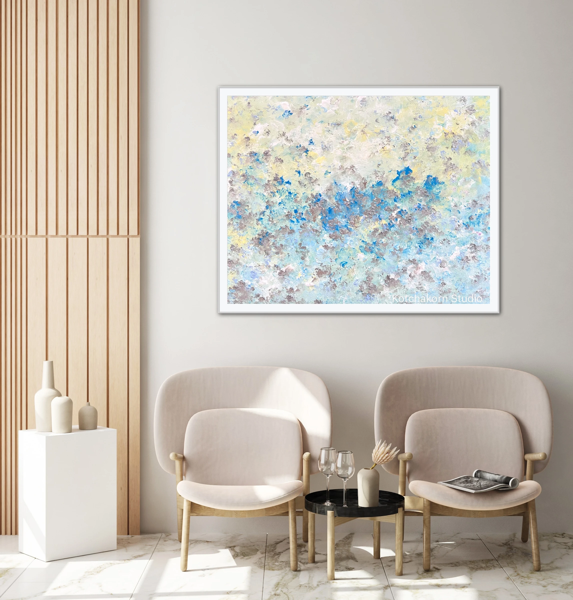 Happiness In Silver (100x80cm)