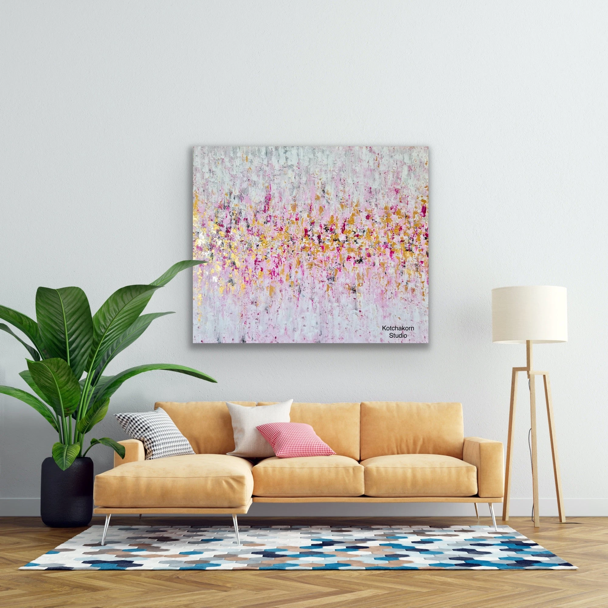 Peonies Garden (120x100cm)