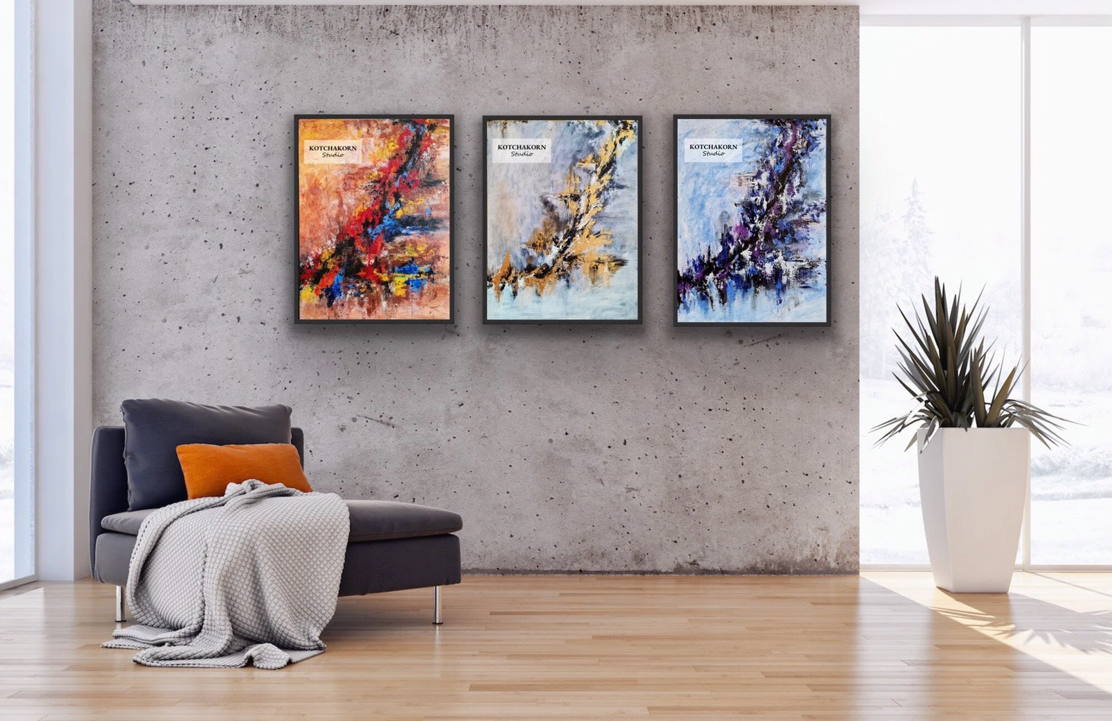Civilizations on the Rise (80x60cm ea.)