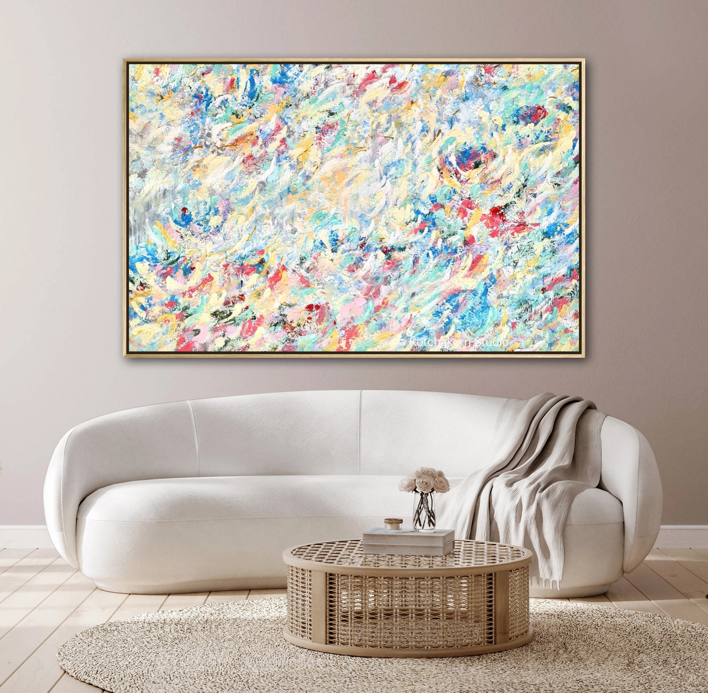 Koi Fish & The Dragon (150x100cm)