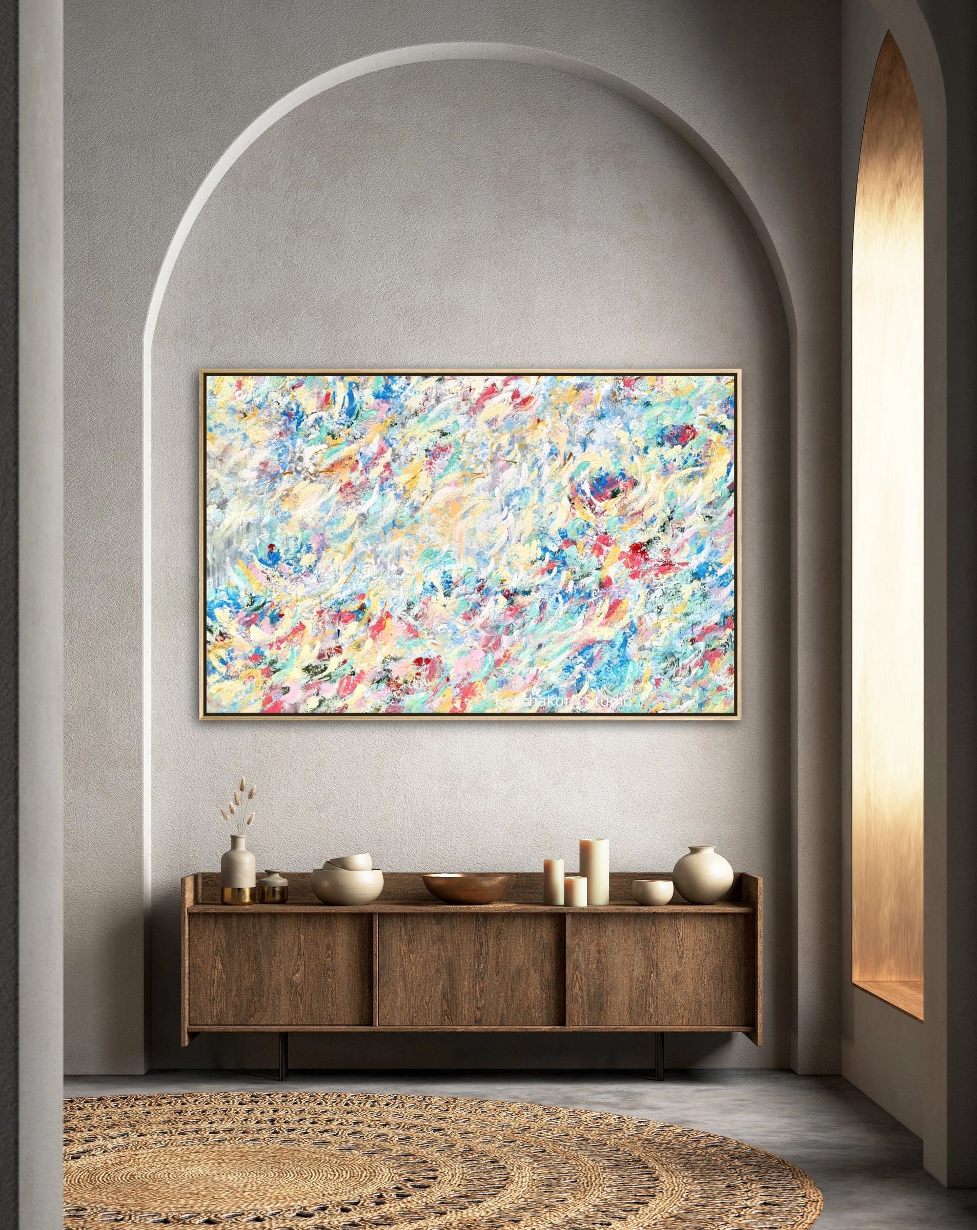 Koi Fish & The Dragon (150x100cm)