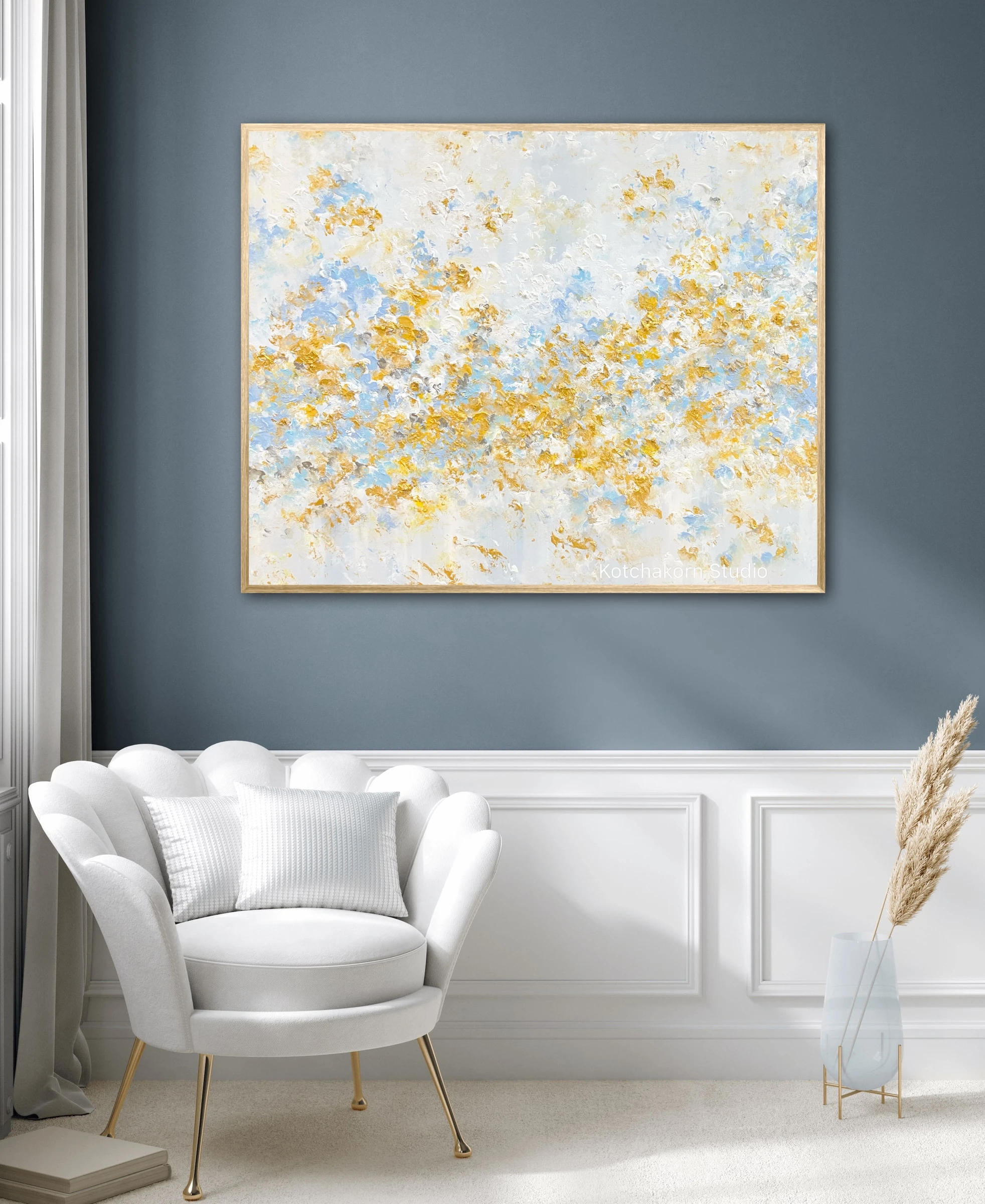 Happiness in Gold (120x100cm)