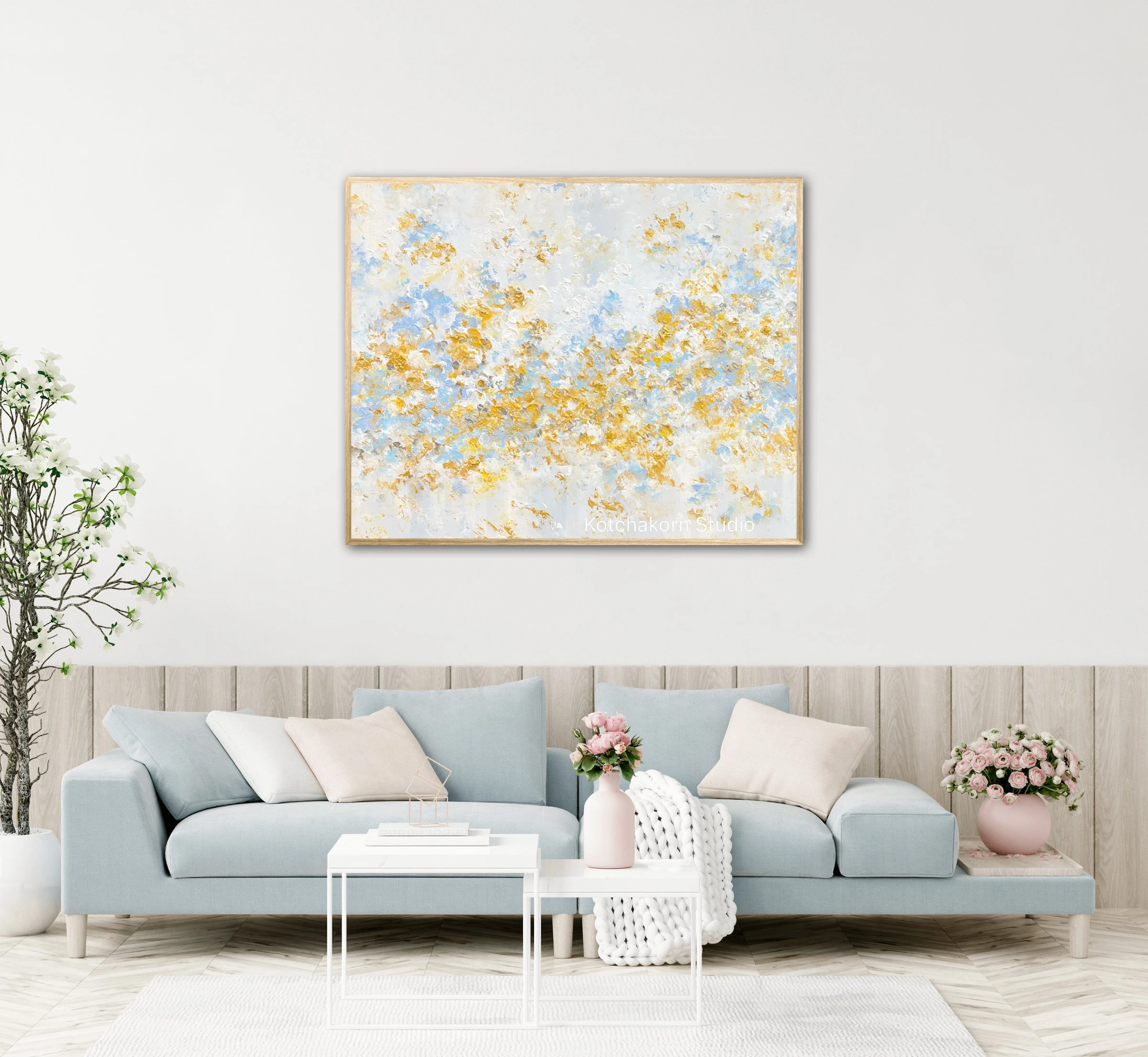 Happiness in Gold (120x100cm)