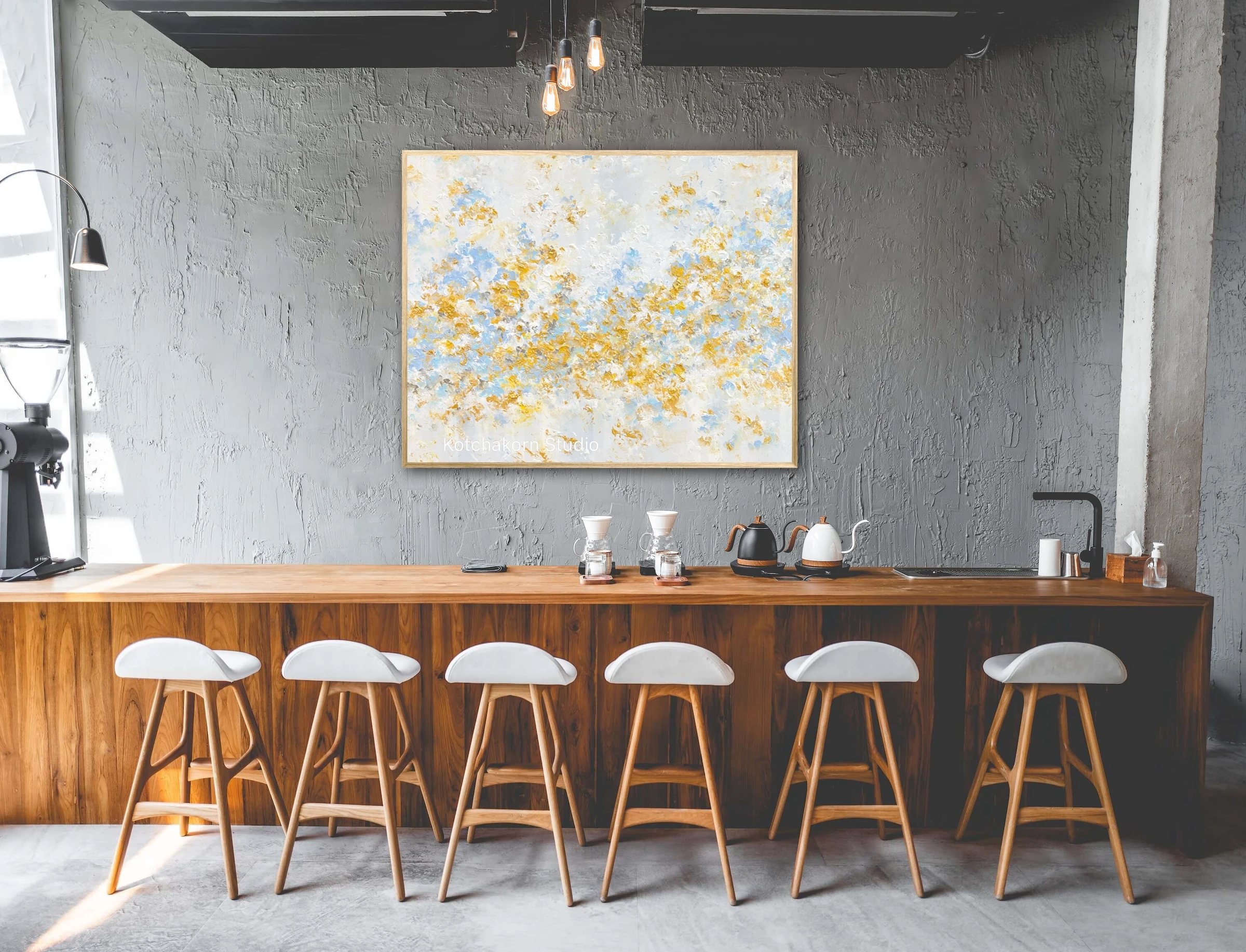 Happiness in Gold (120x100cm)